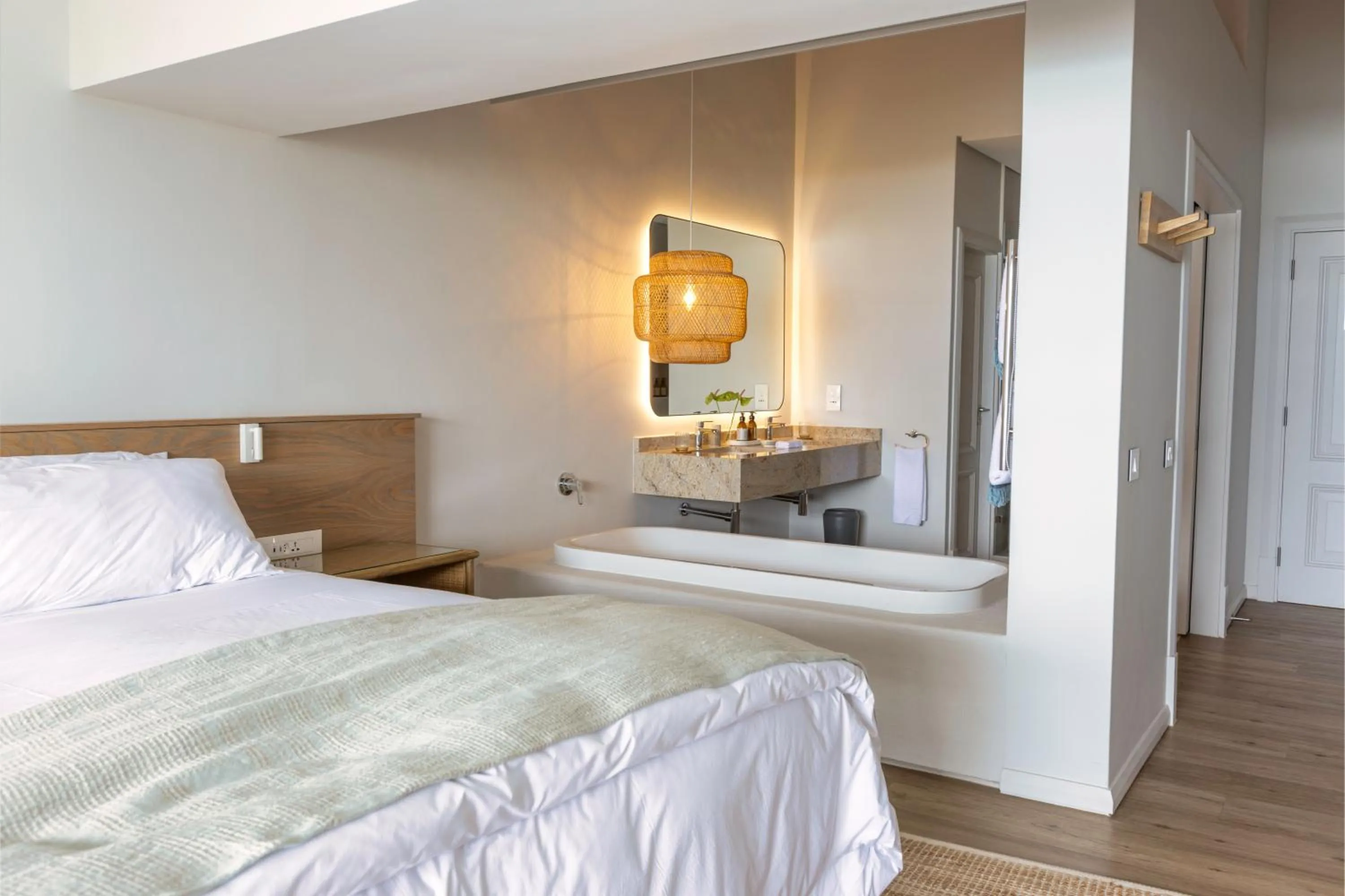 Bed in Sala Beach House