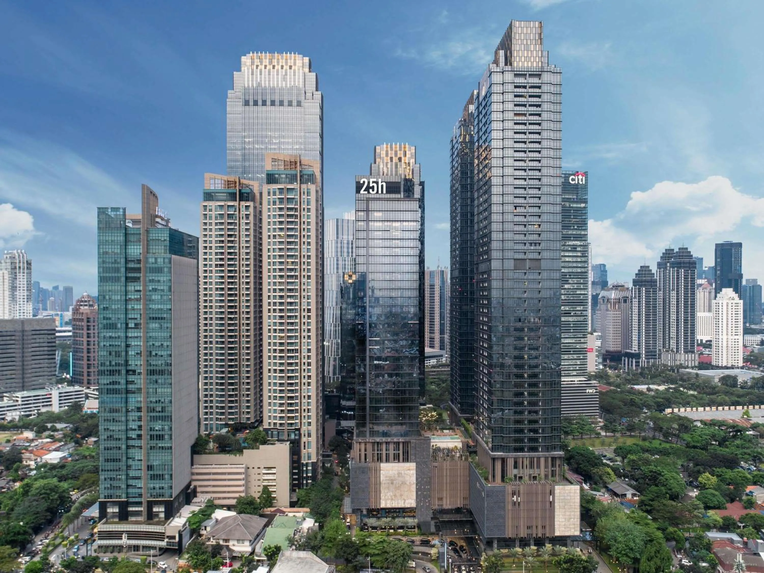 Property building in 25hours Hotel Jakarta The Oddbird