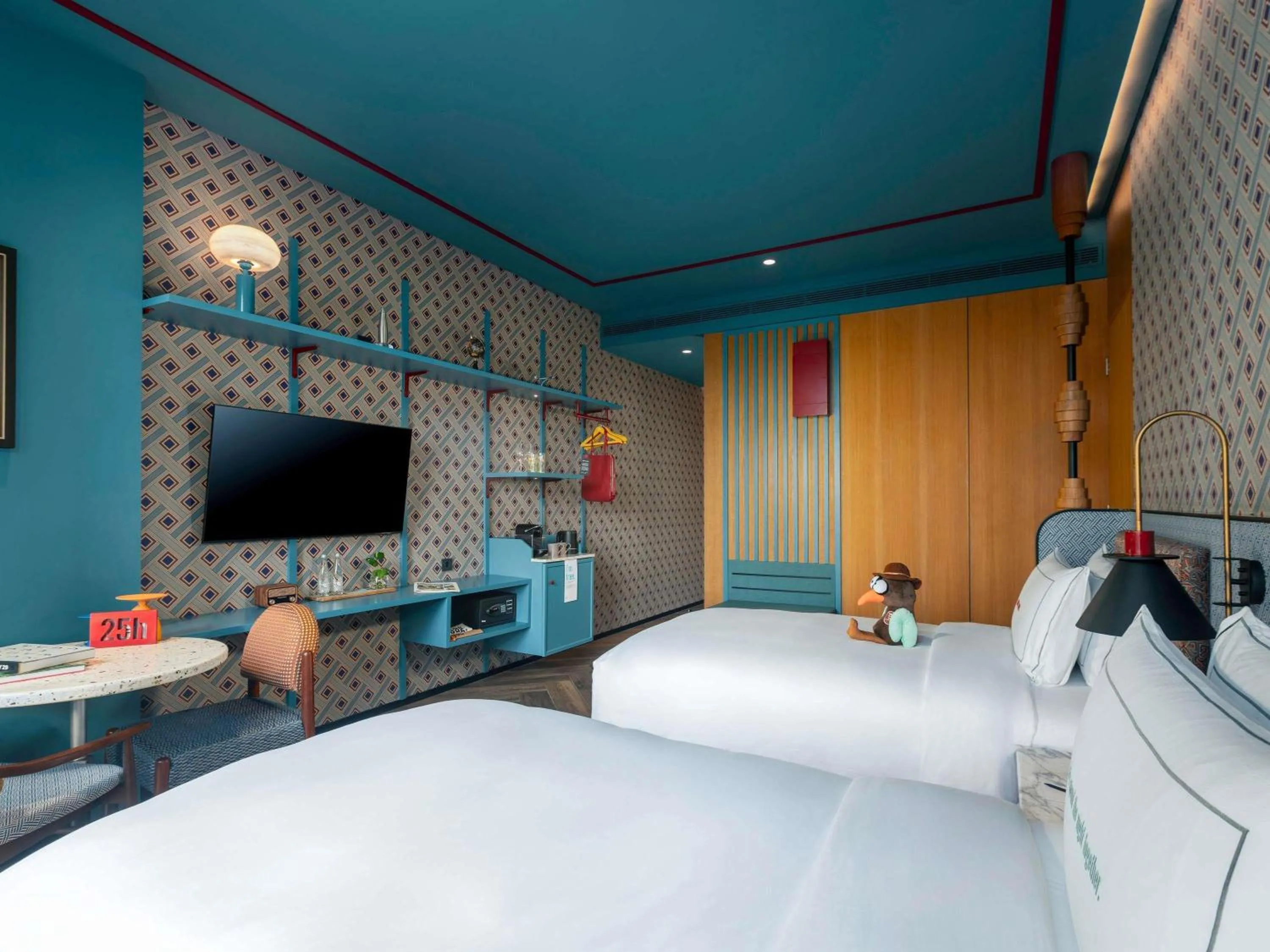 Bedroom, Bed in 25hours Hotel Jakarta The Oddbird