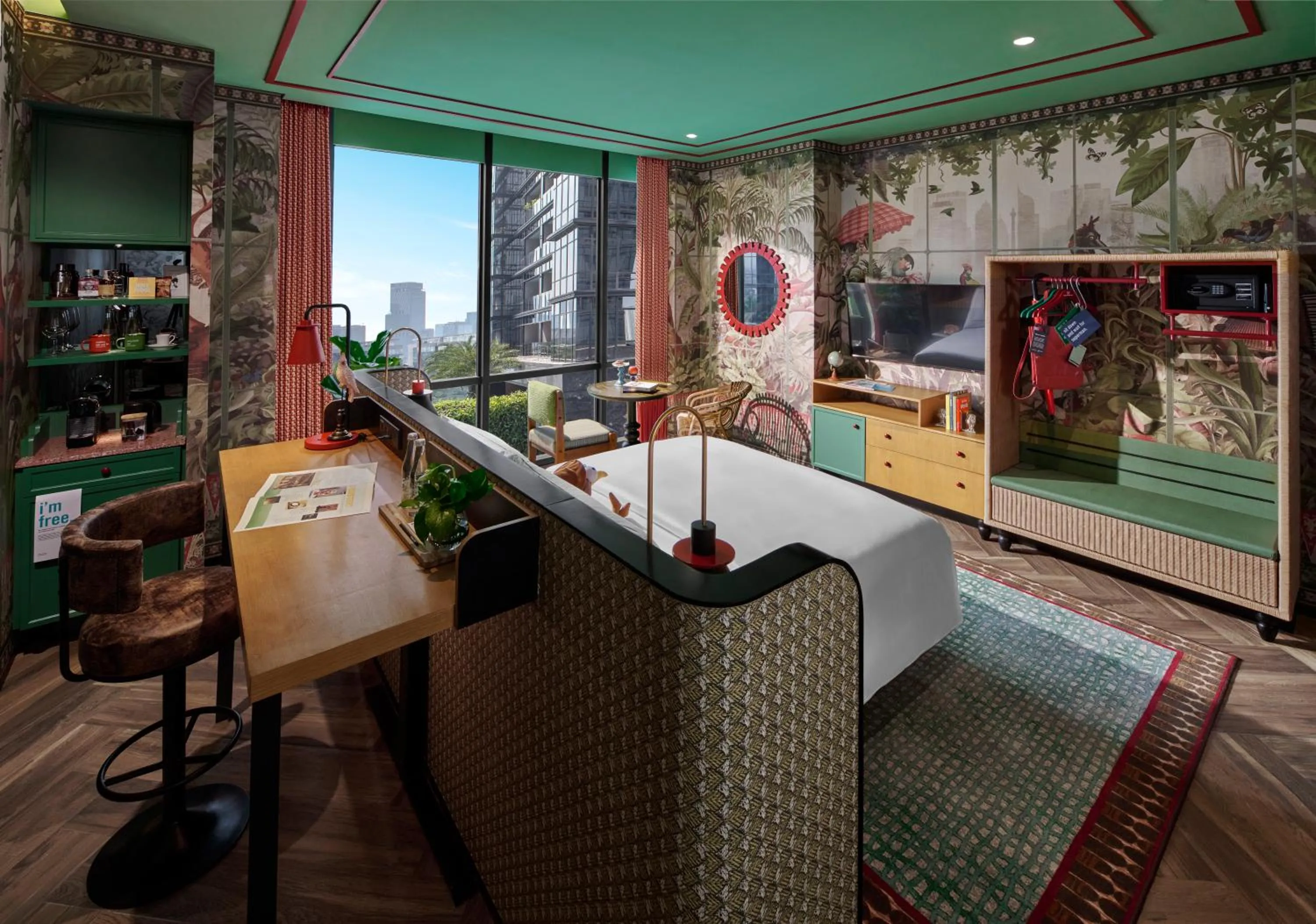 Seating area in 25hours Hotel Jakarta The Oddbird