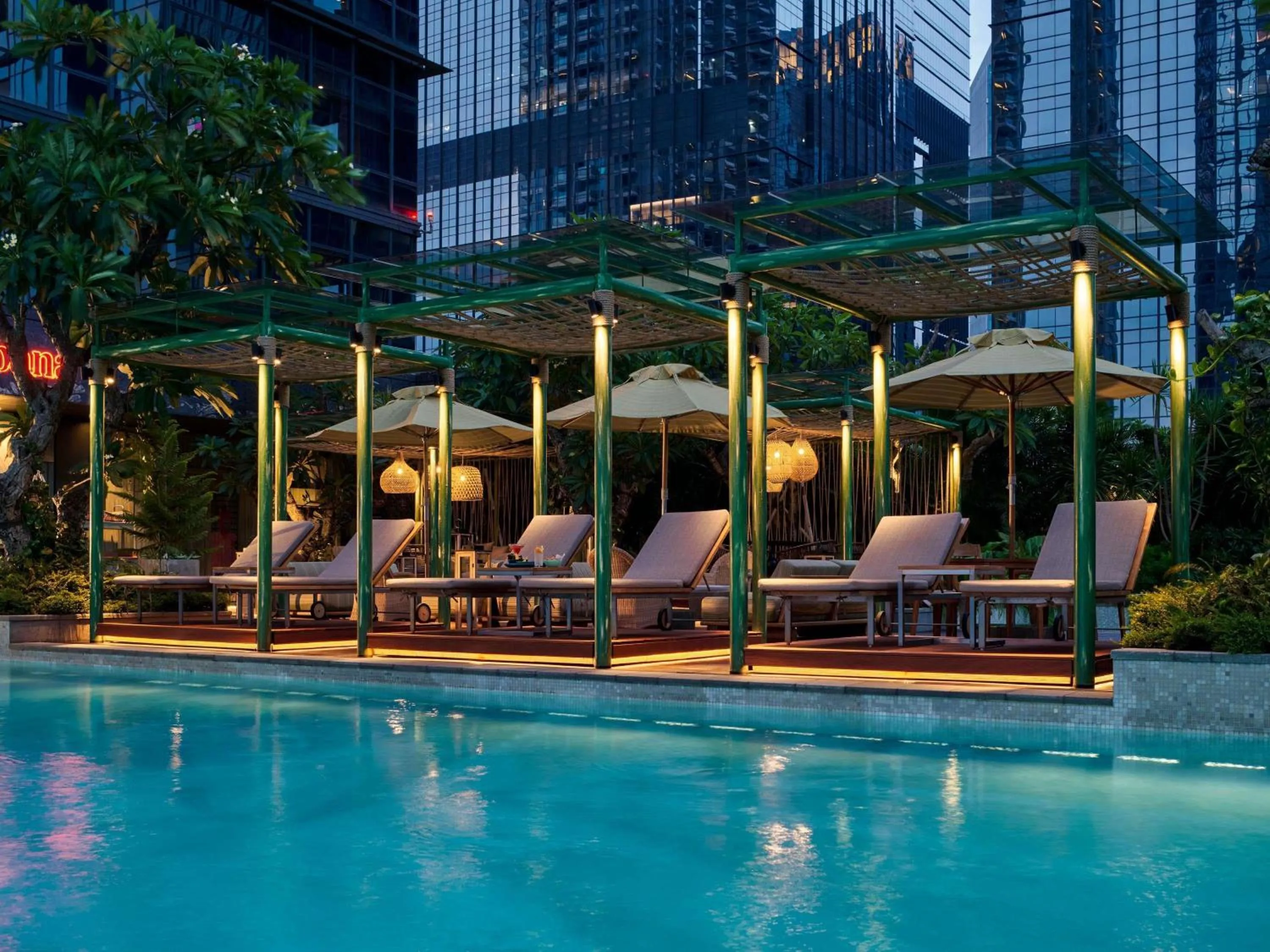 Pool view in 25hours Hotel Jakarta The Oddbird