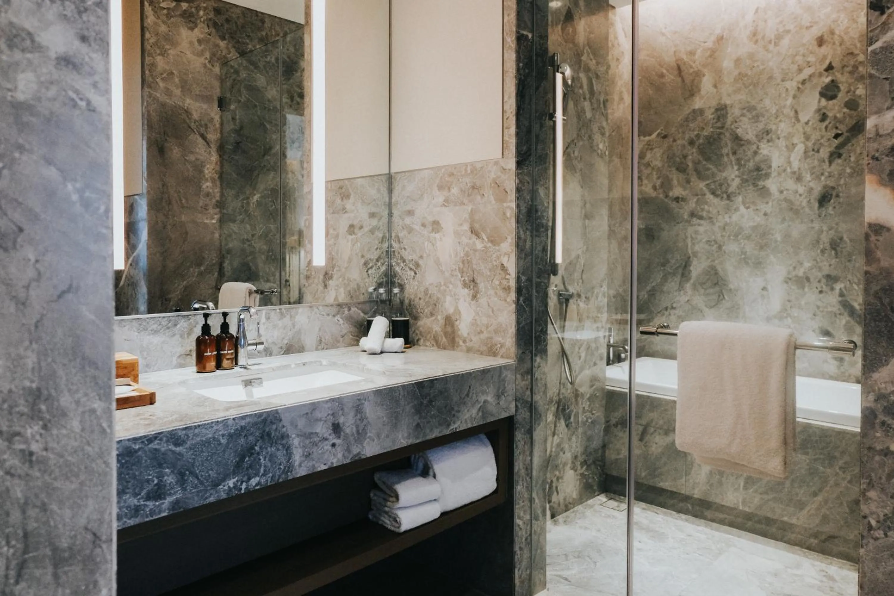 Bathroom in 25hours Hotel Jakarta The Oddbird