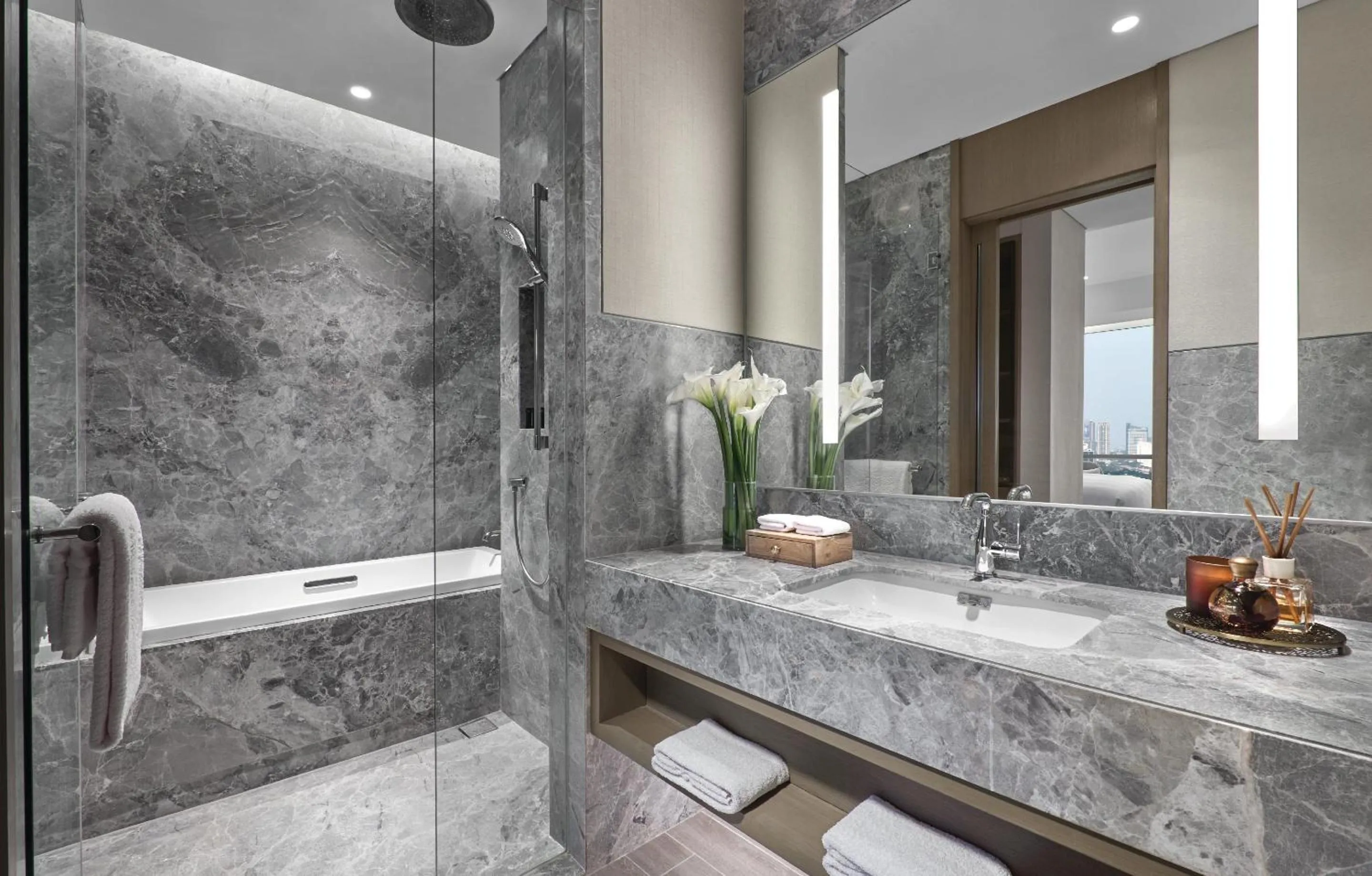 Bathroom in 25hours Hotel Jakarta The Oddbird