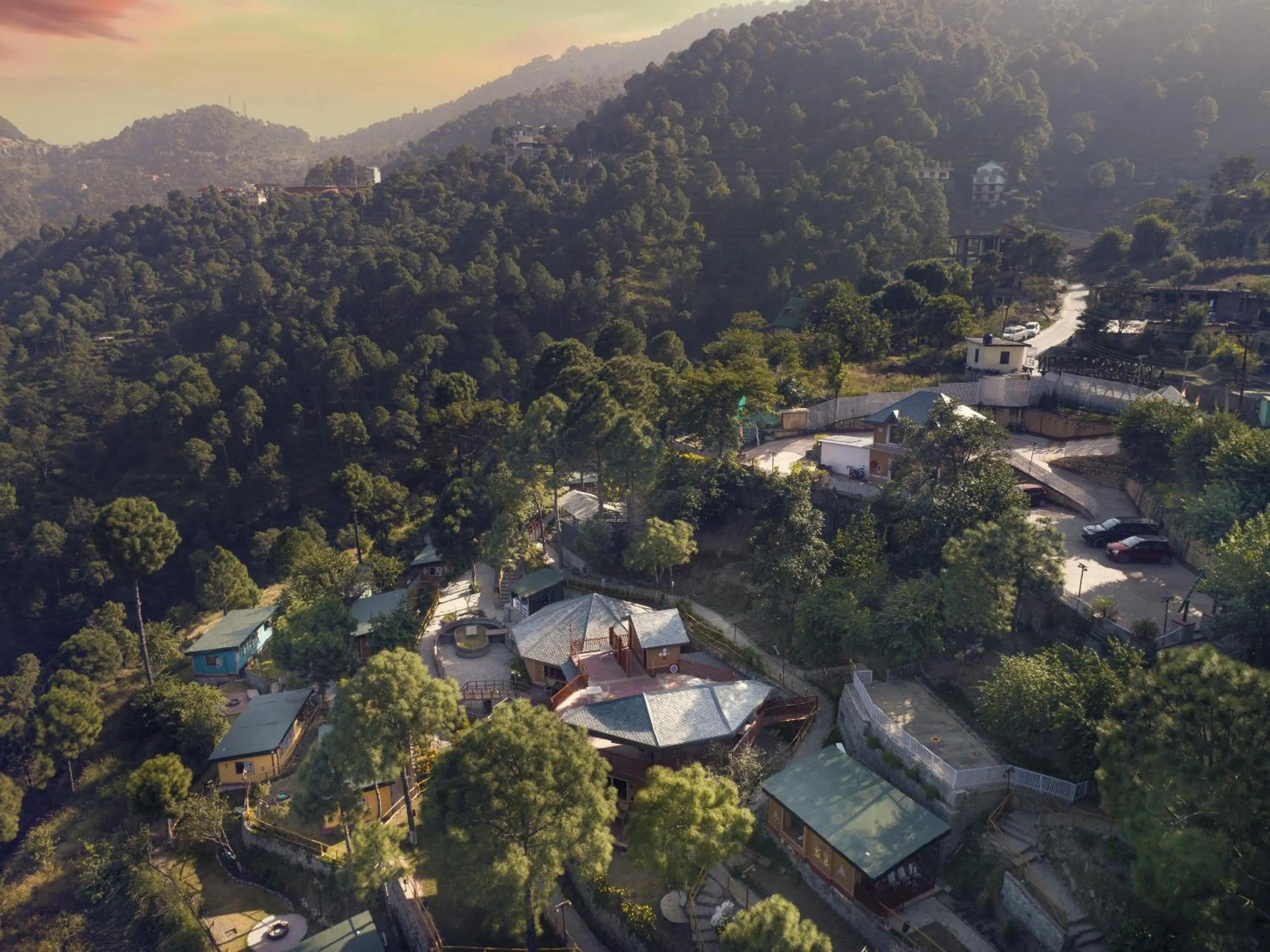 Bird's eye view in A Kasauli Ggaon by Echor