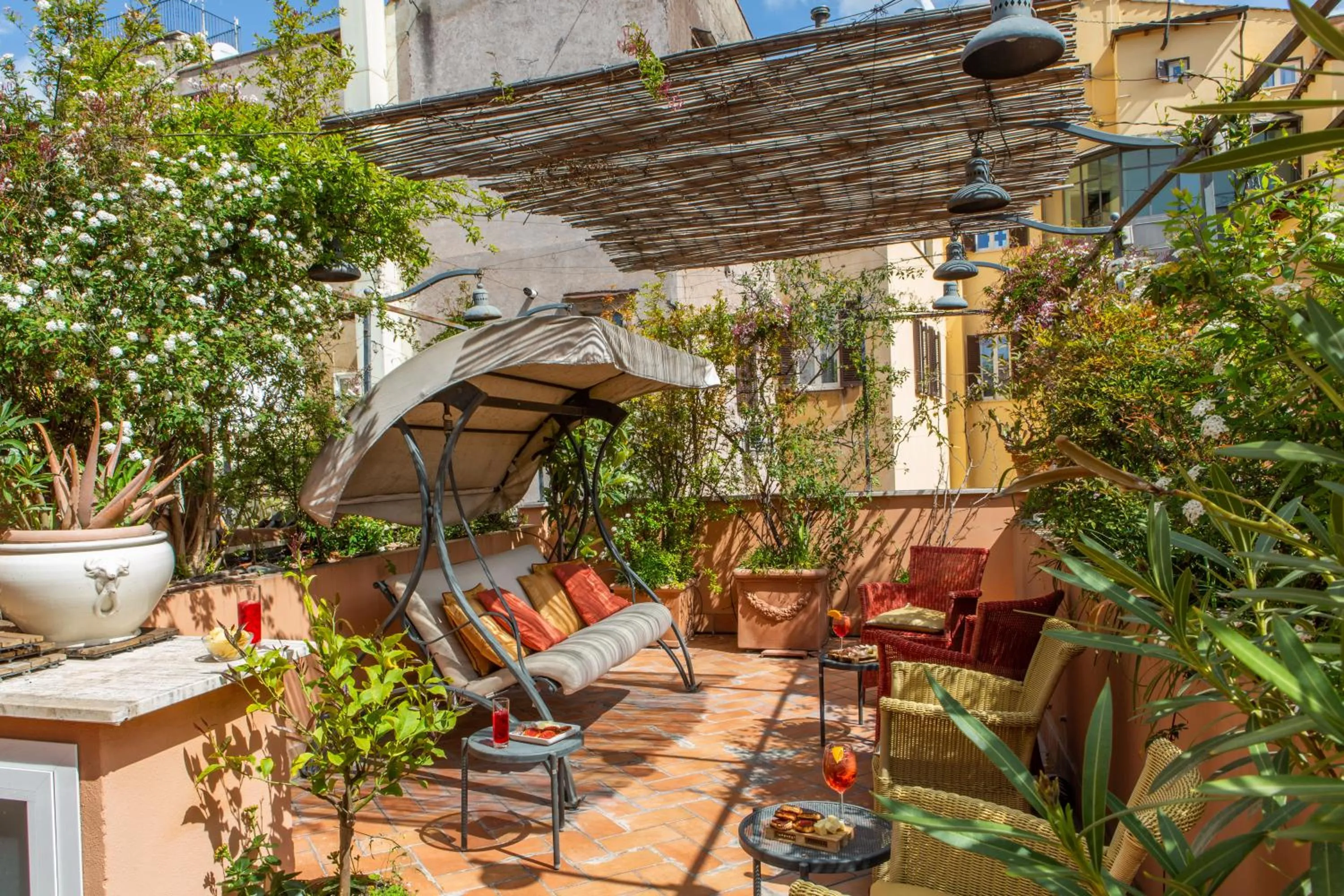 Balcony/Terrace in Hotel Piazza Di Spagna