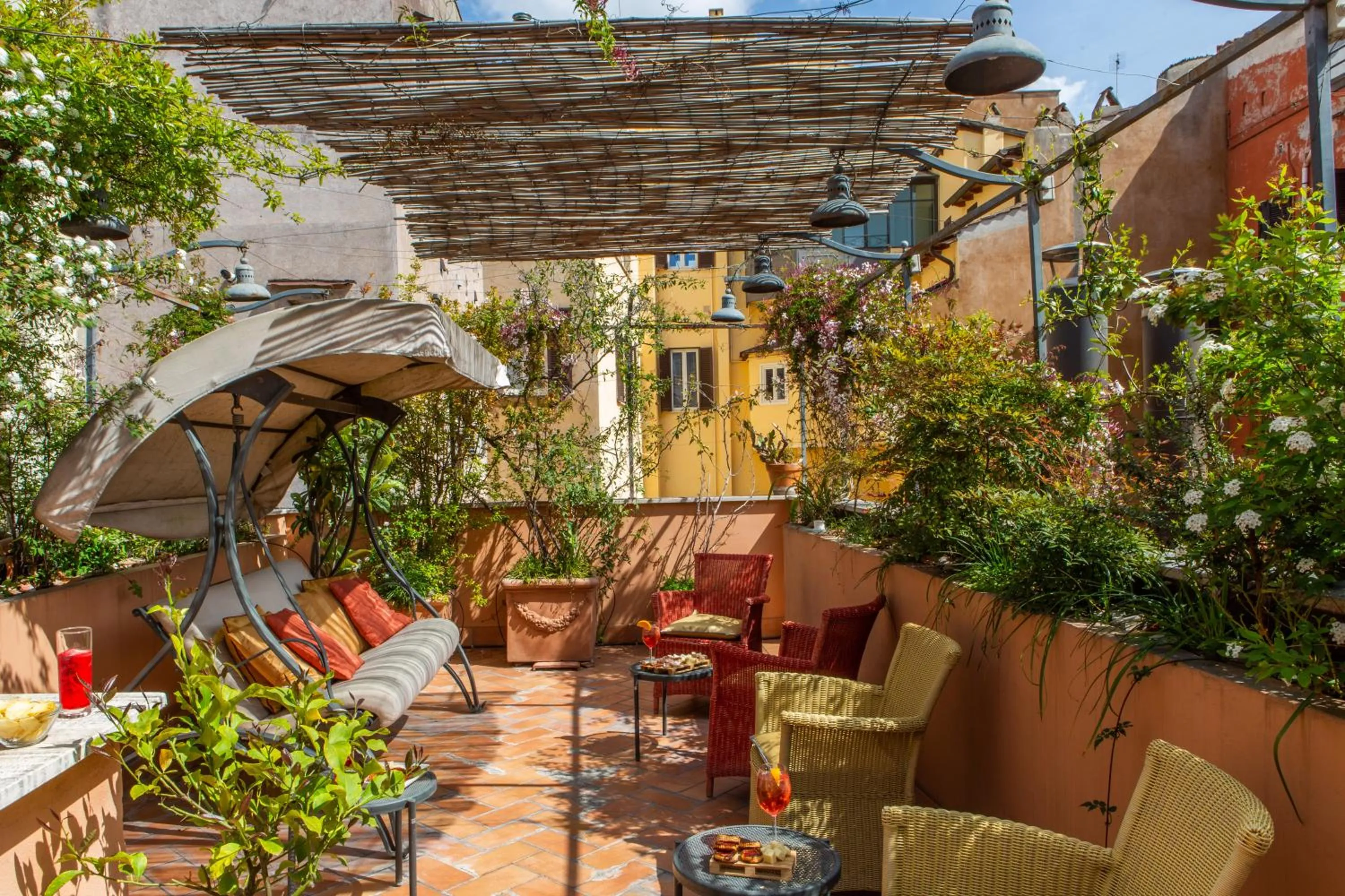 Balcony/Terrace in Hotel Piazza Di Spagna