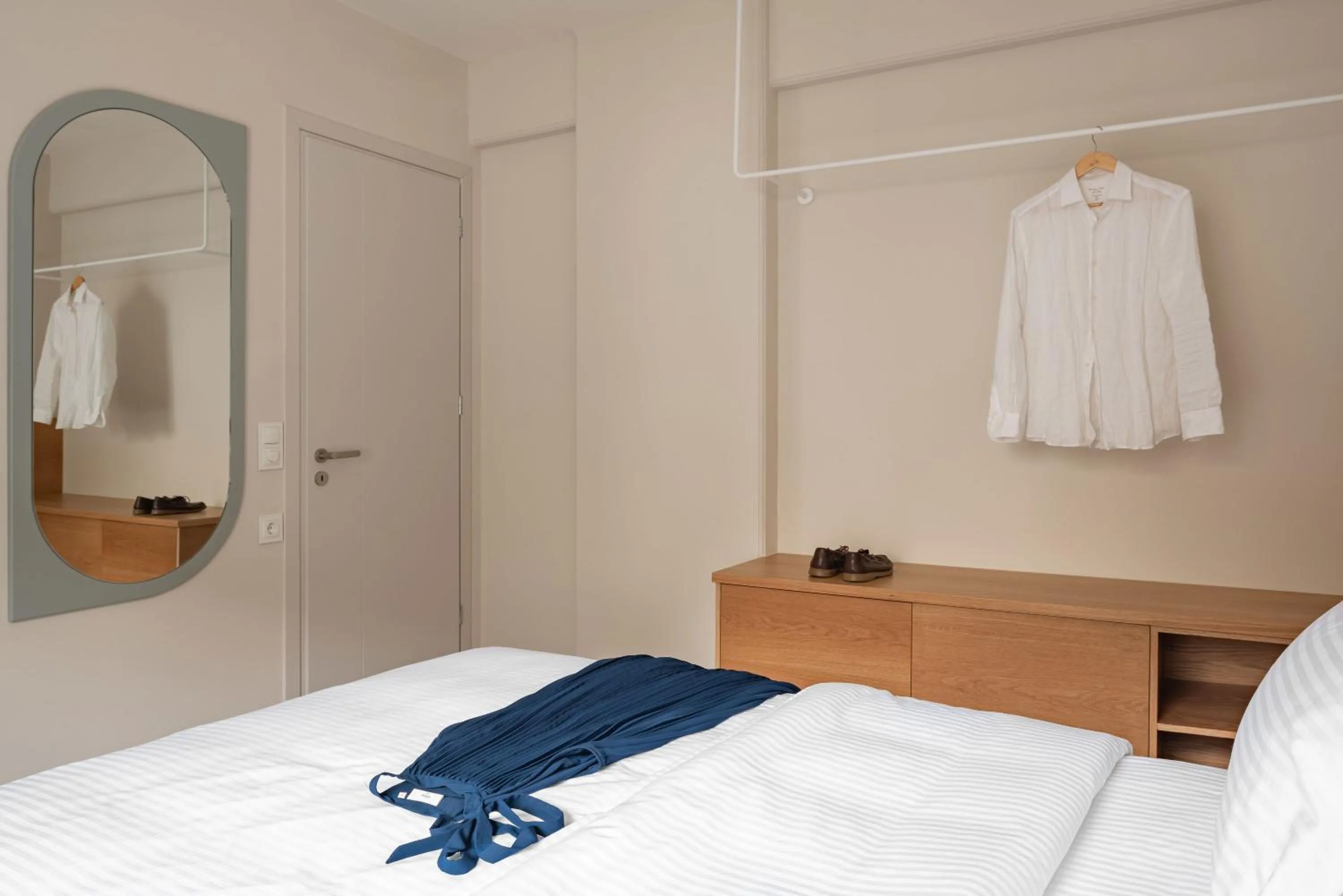 Bedroom, Bed in Townhouse Lefkada