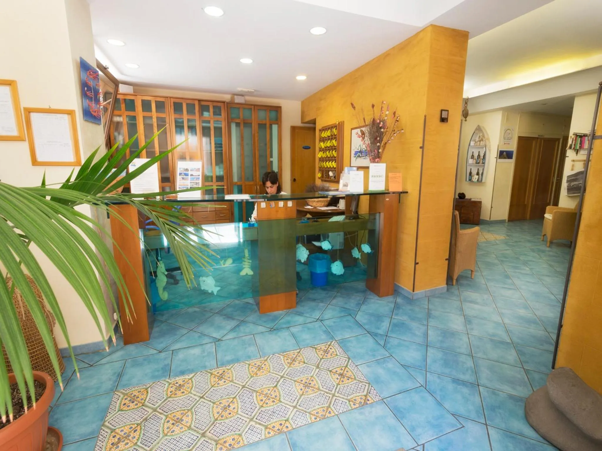 Lobby or reception in Hotel Clelia