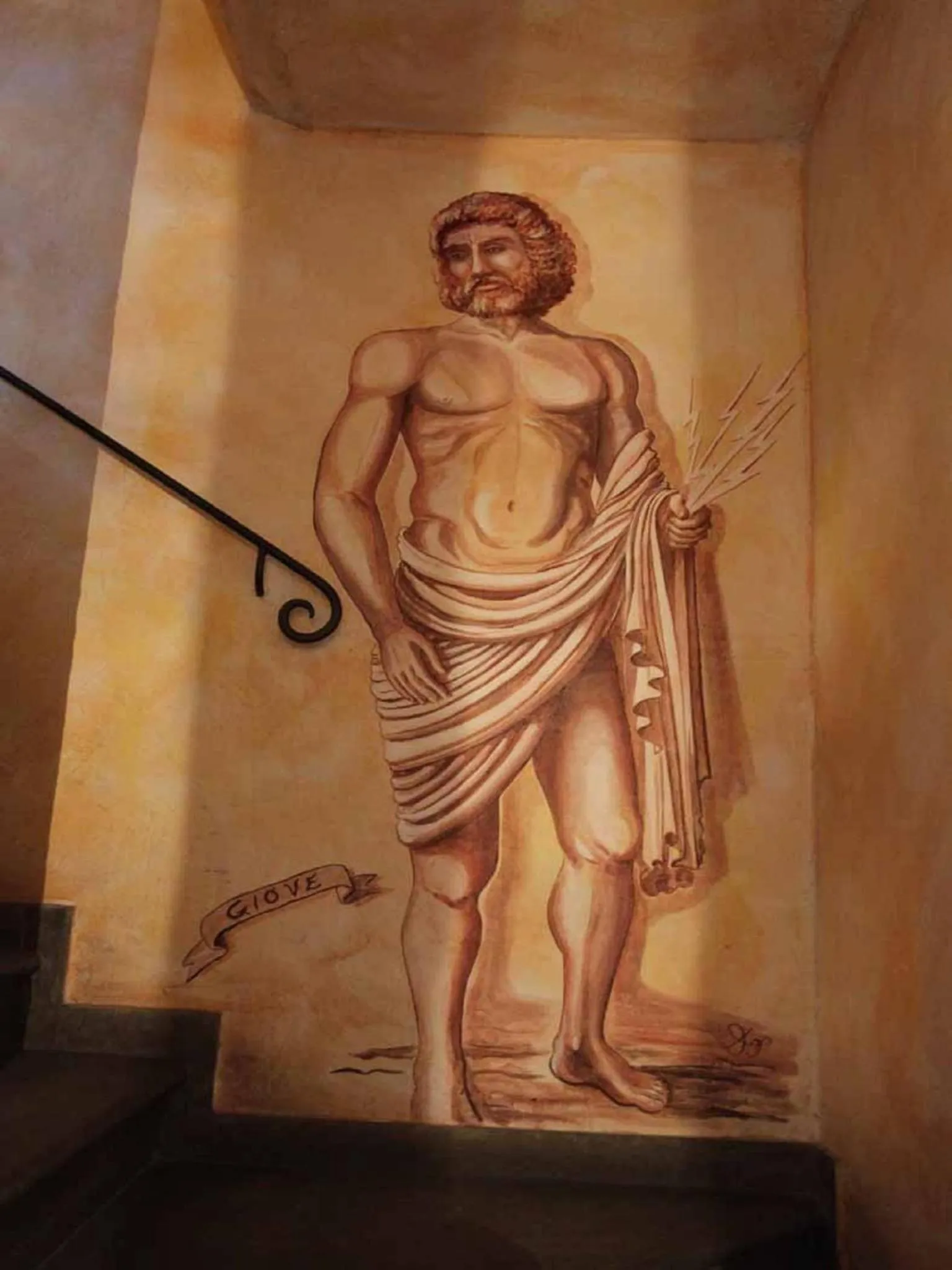 Decorative detail in Villa Corte Degli Dei