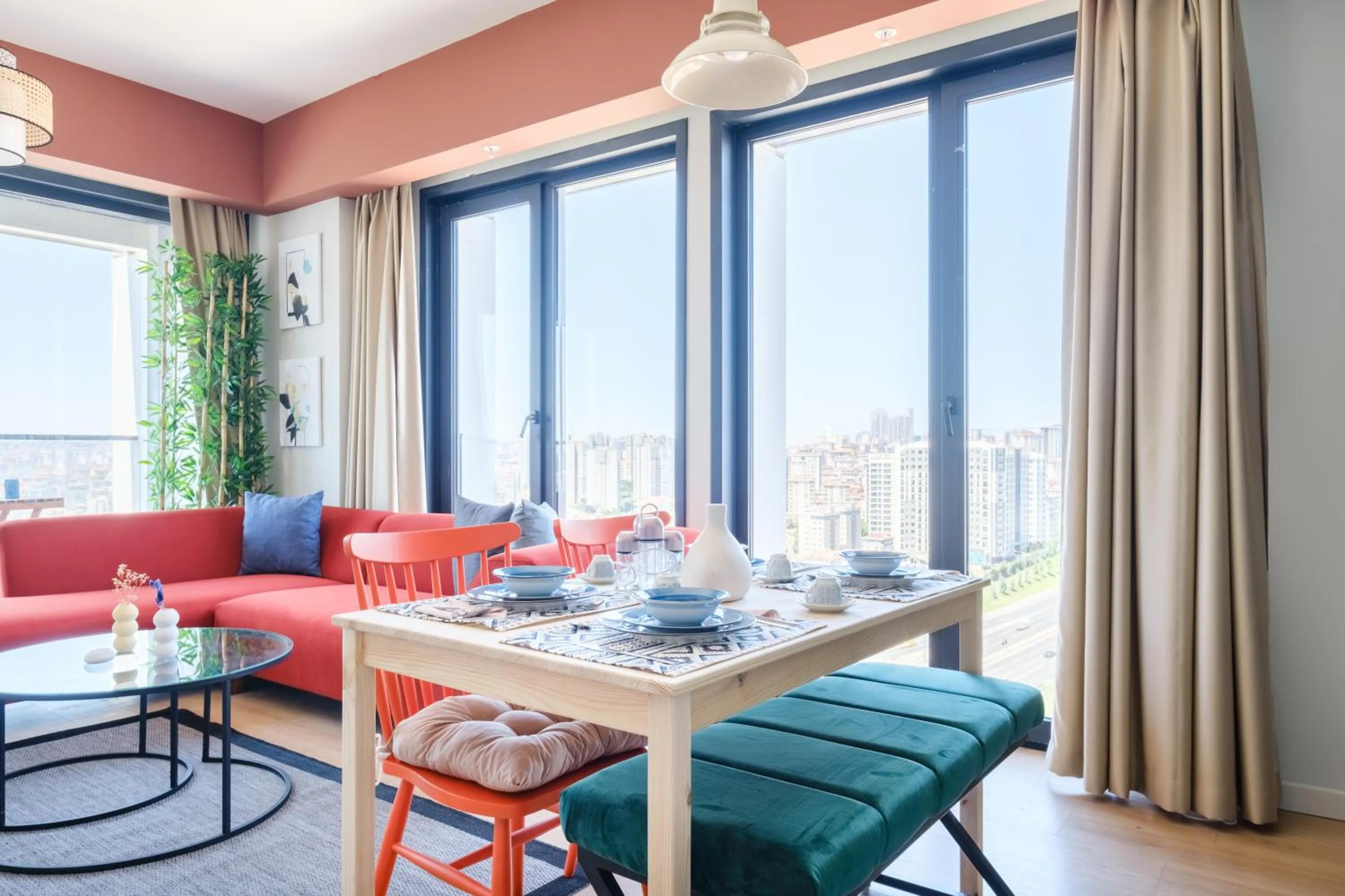 Dining area in Roya Nova Residence by NewInn