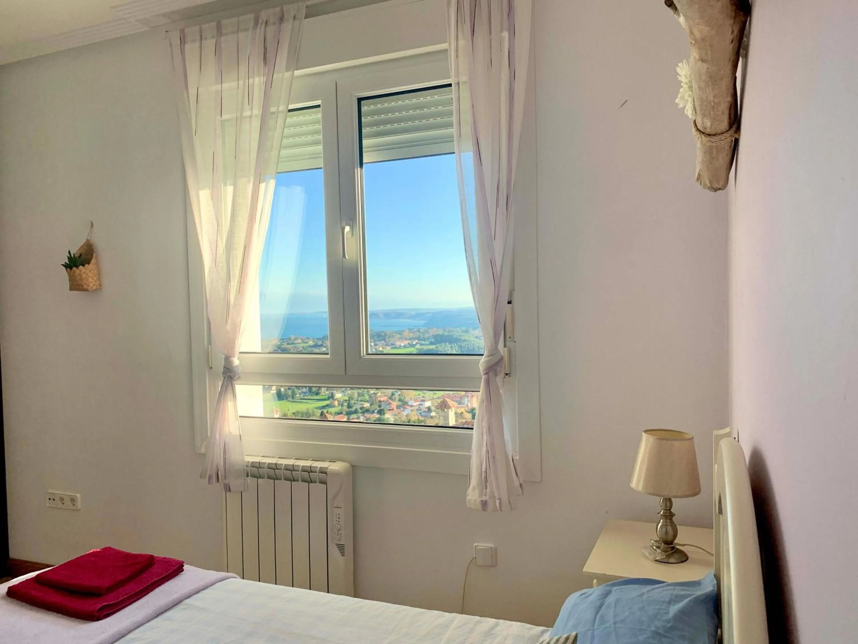 View (from property/room), Bed in El Gato Gordo - bike & surf house