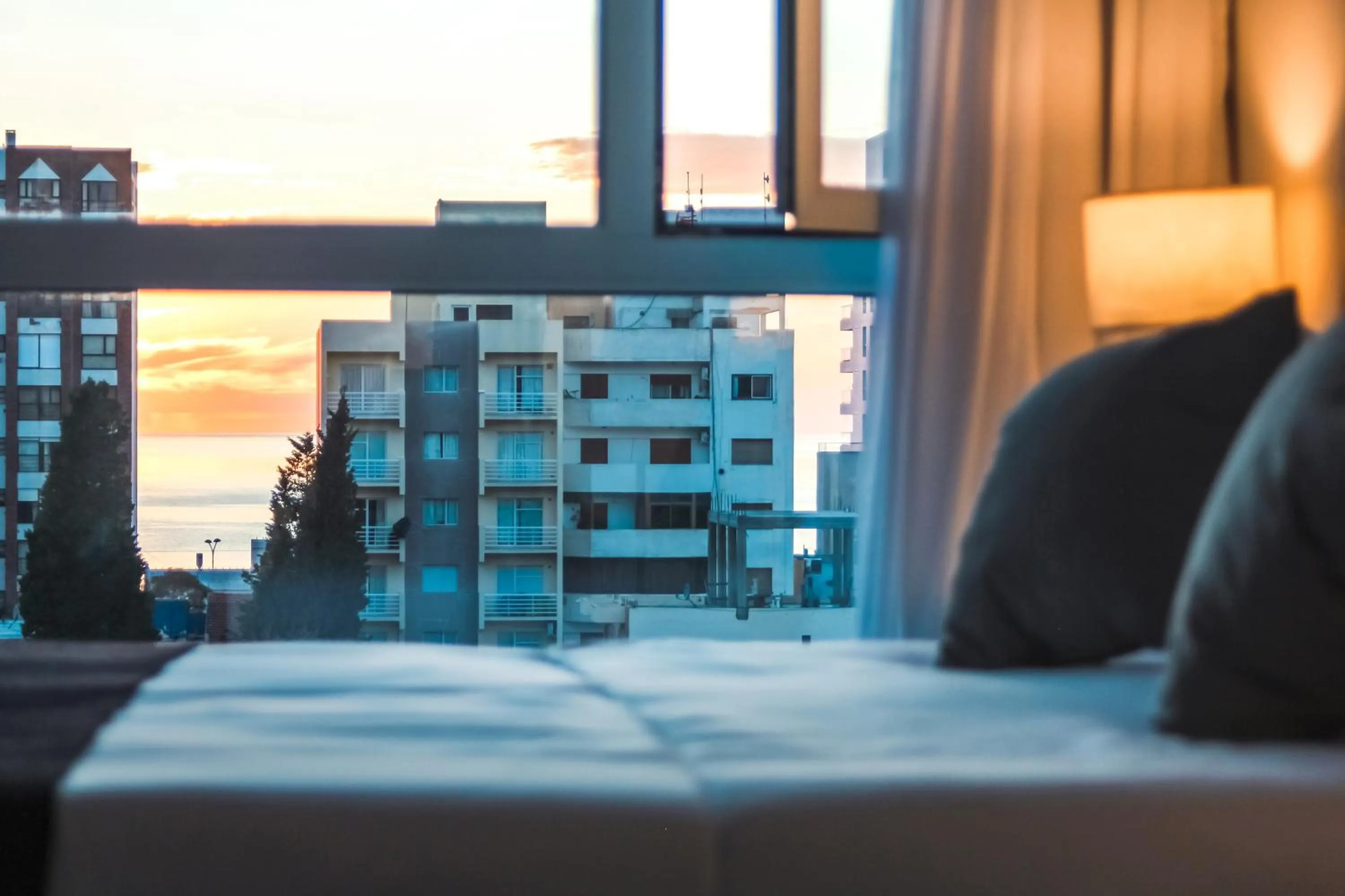 View (from property/room), Bed in Ramada Residences by Wyndham Puerto Madryn CQ Mitre
