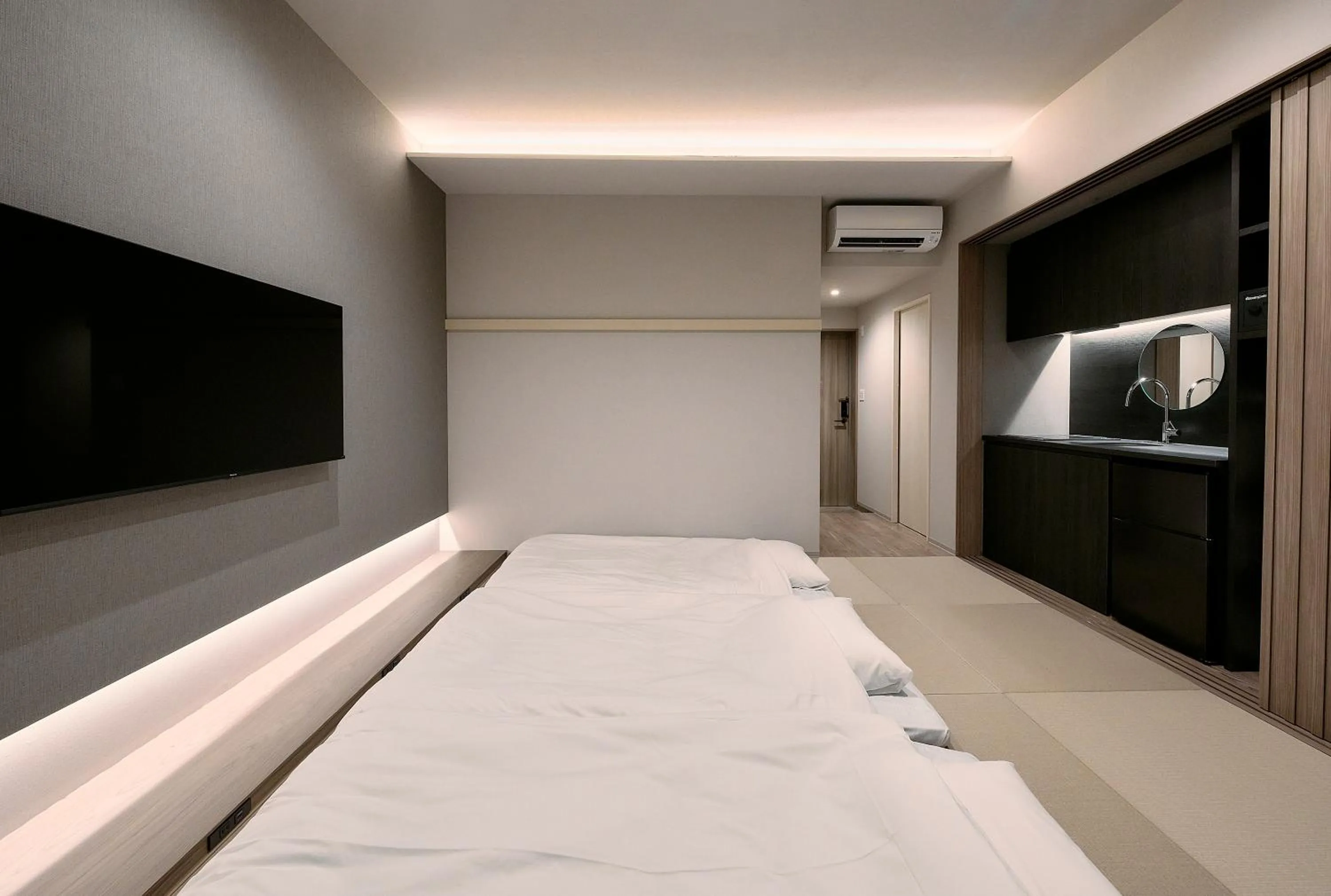 Photo of the whole room, Bed in fav HIROSHIMA STADIUM