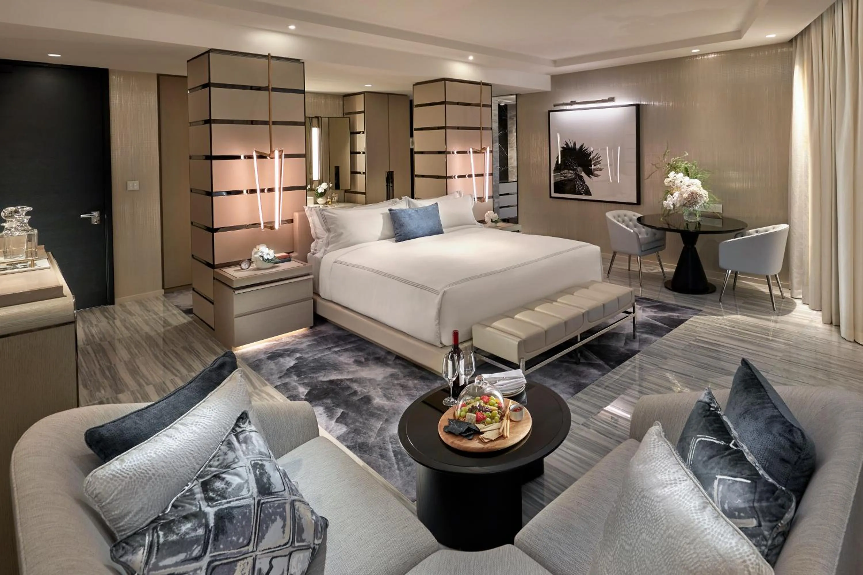 Bedroom, Bed in Crown Towers Sydney