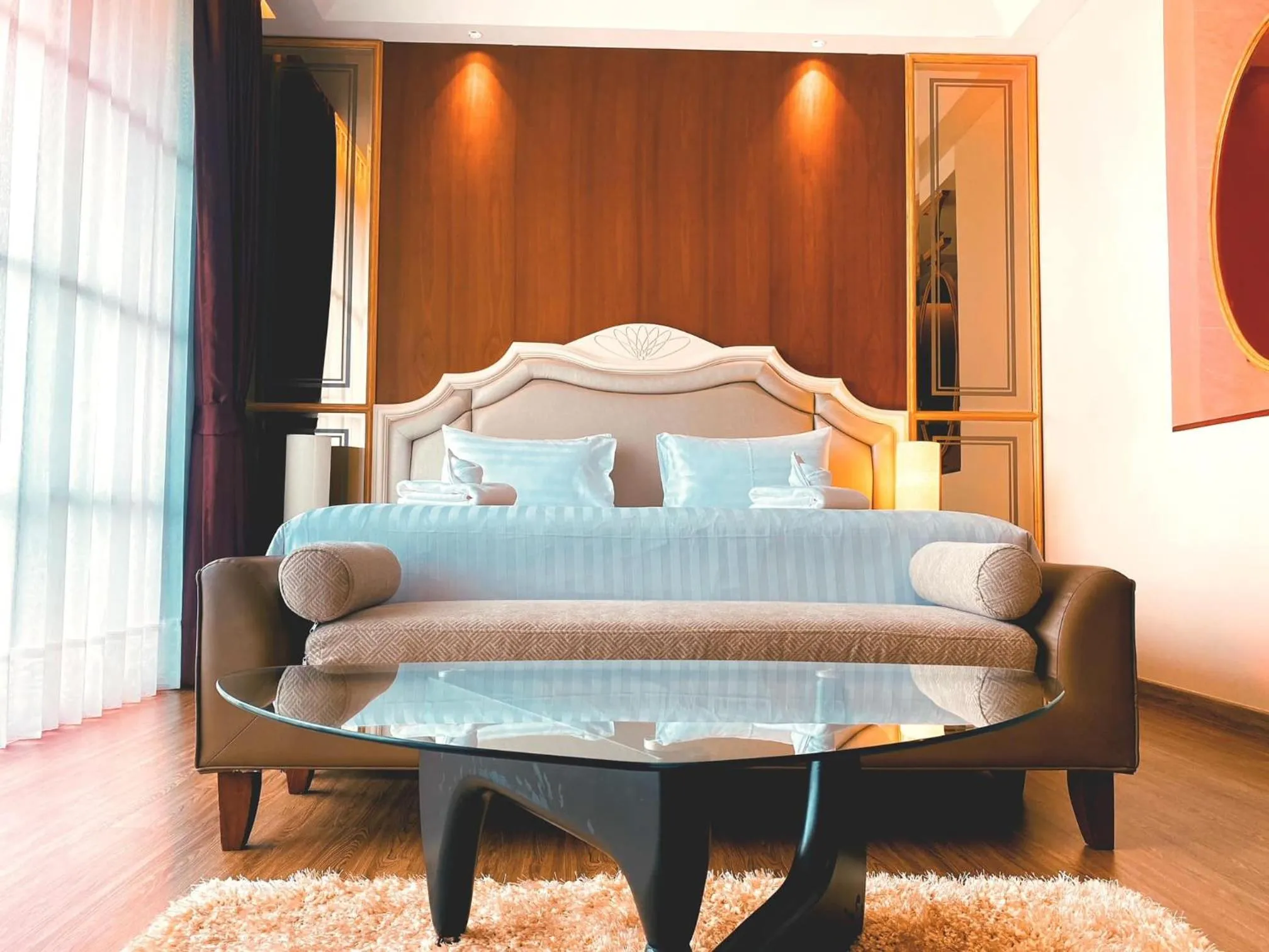 Bedroom, Bed in Grand Lord Hotel & Residence - Khao chi chan Pattaya