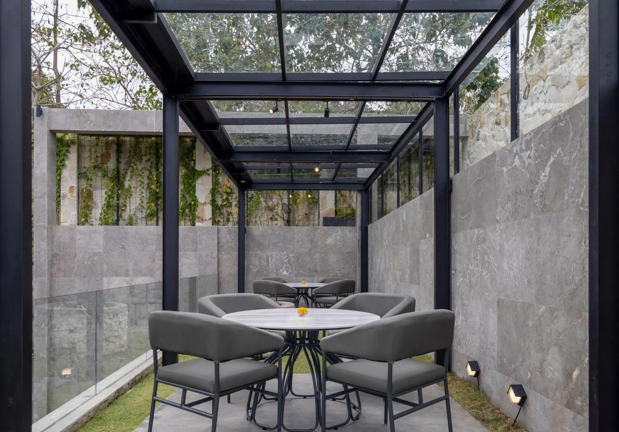 Seating area in Airship Bali by Alex Villas