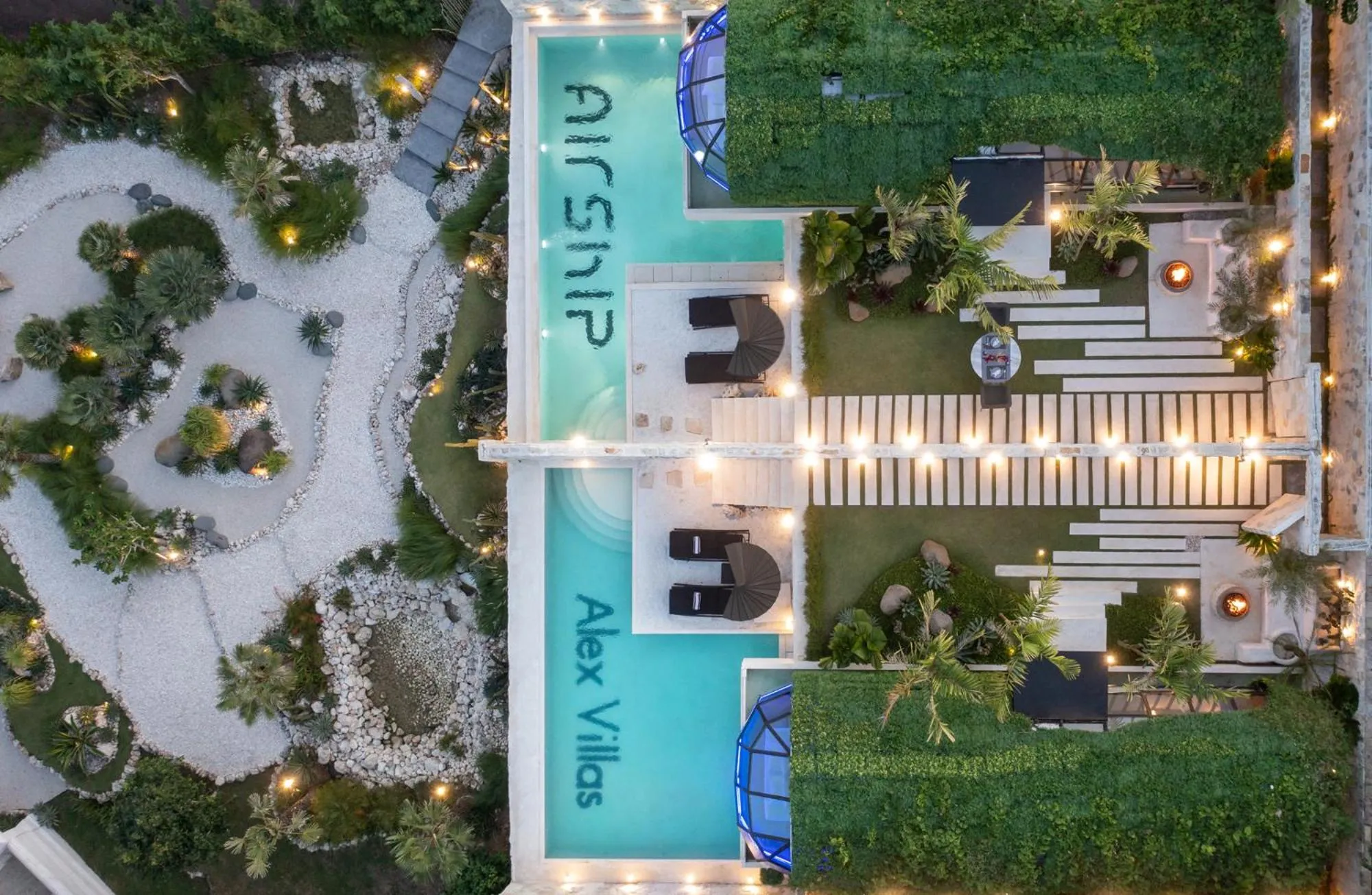 Bird's eye view in Airship Bali by Alex Villas