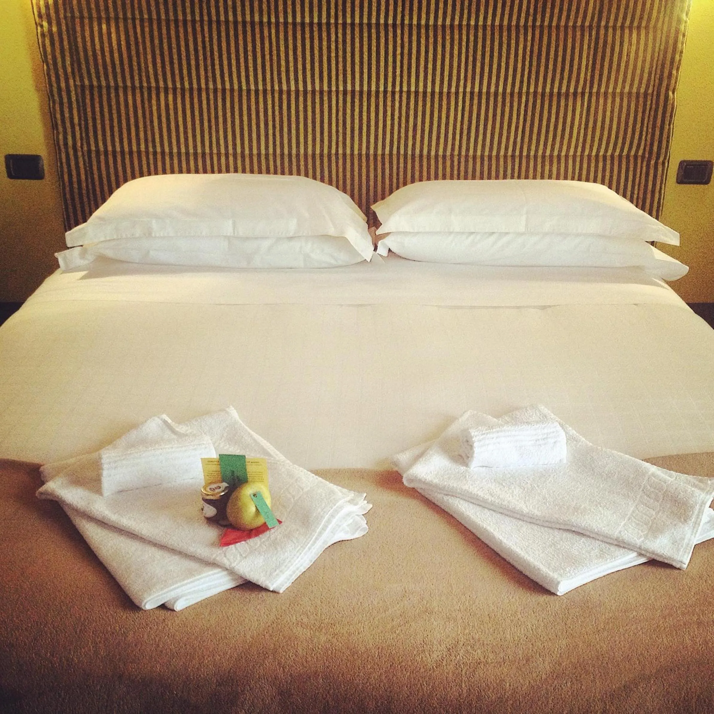 Bed in Hotel Nordend