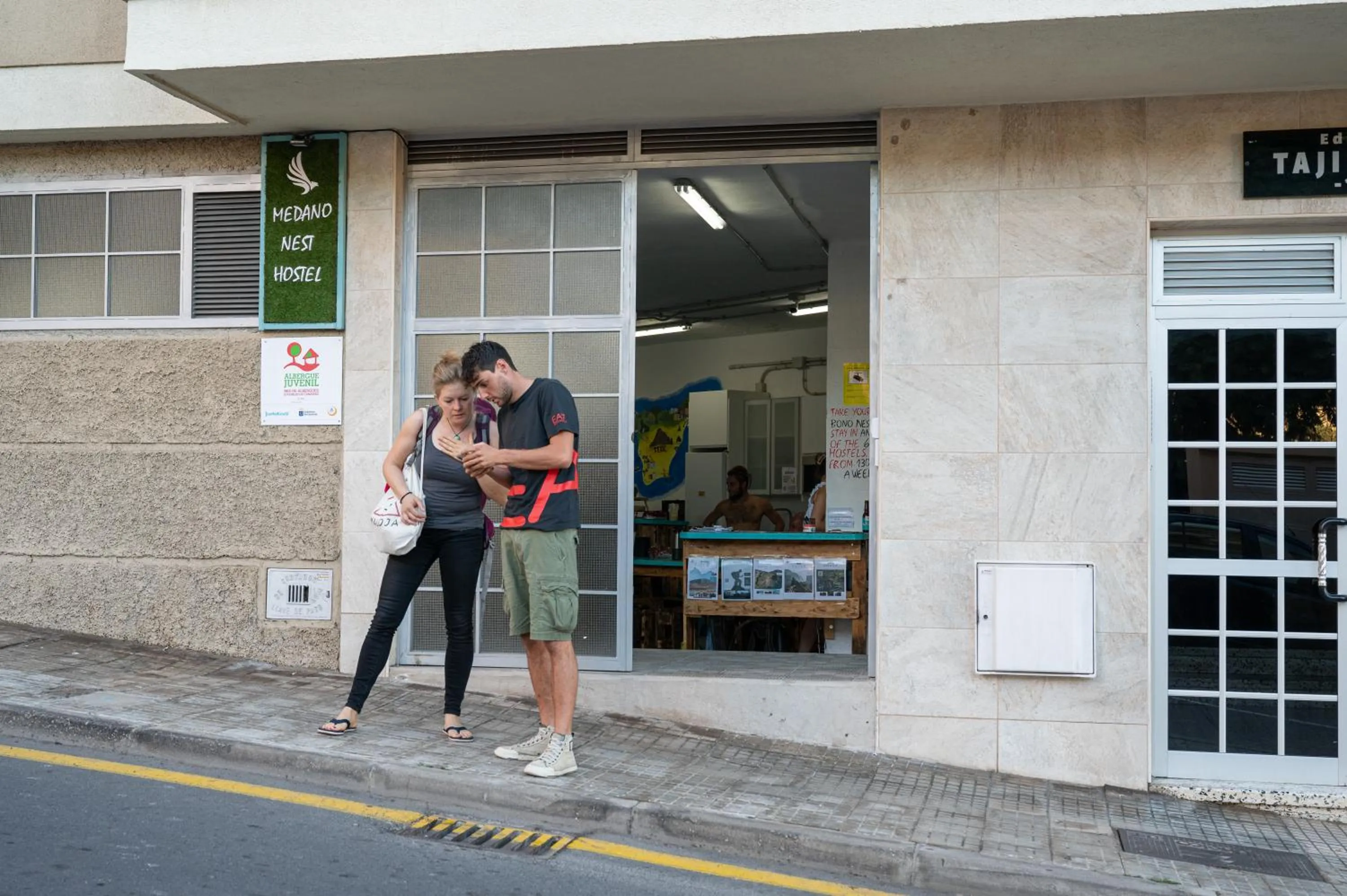 Street view in Medano Nest Hostel