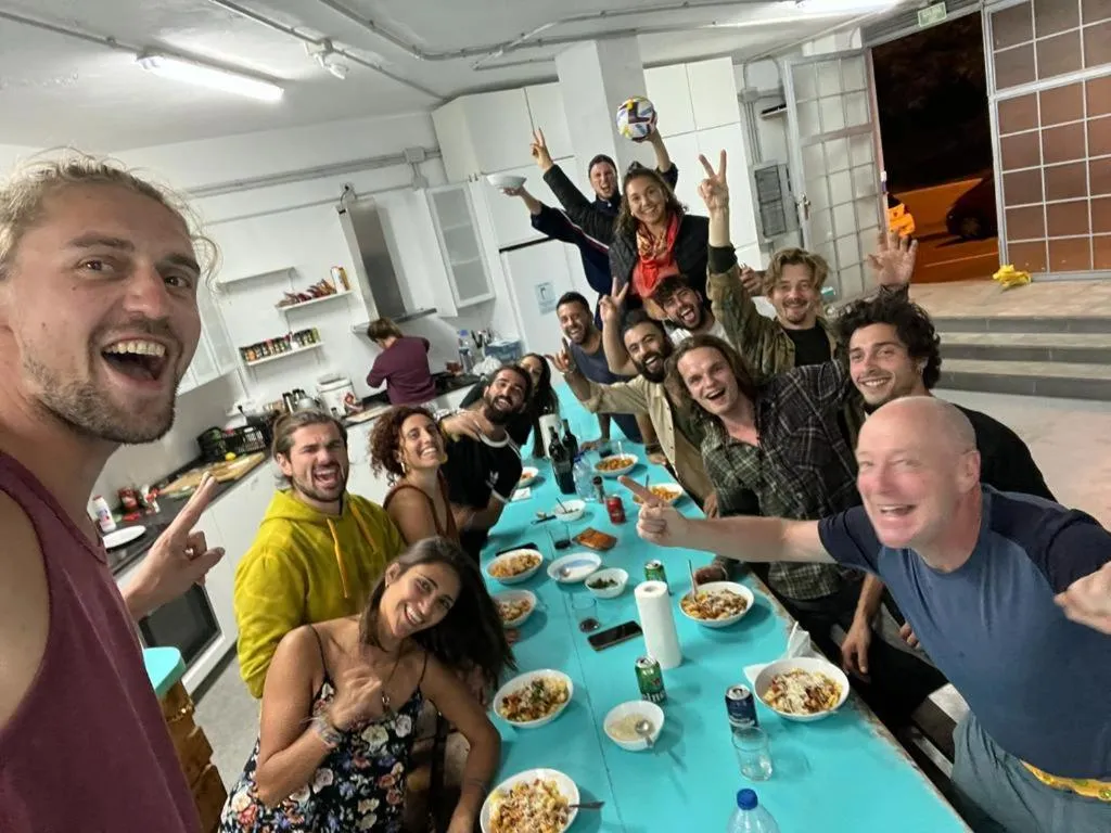 People in Medano Nest Hostel