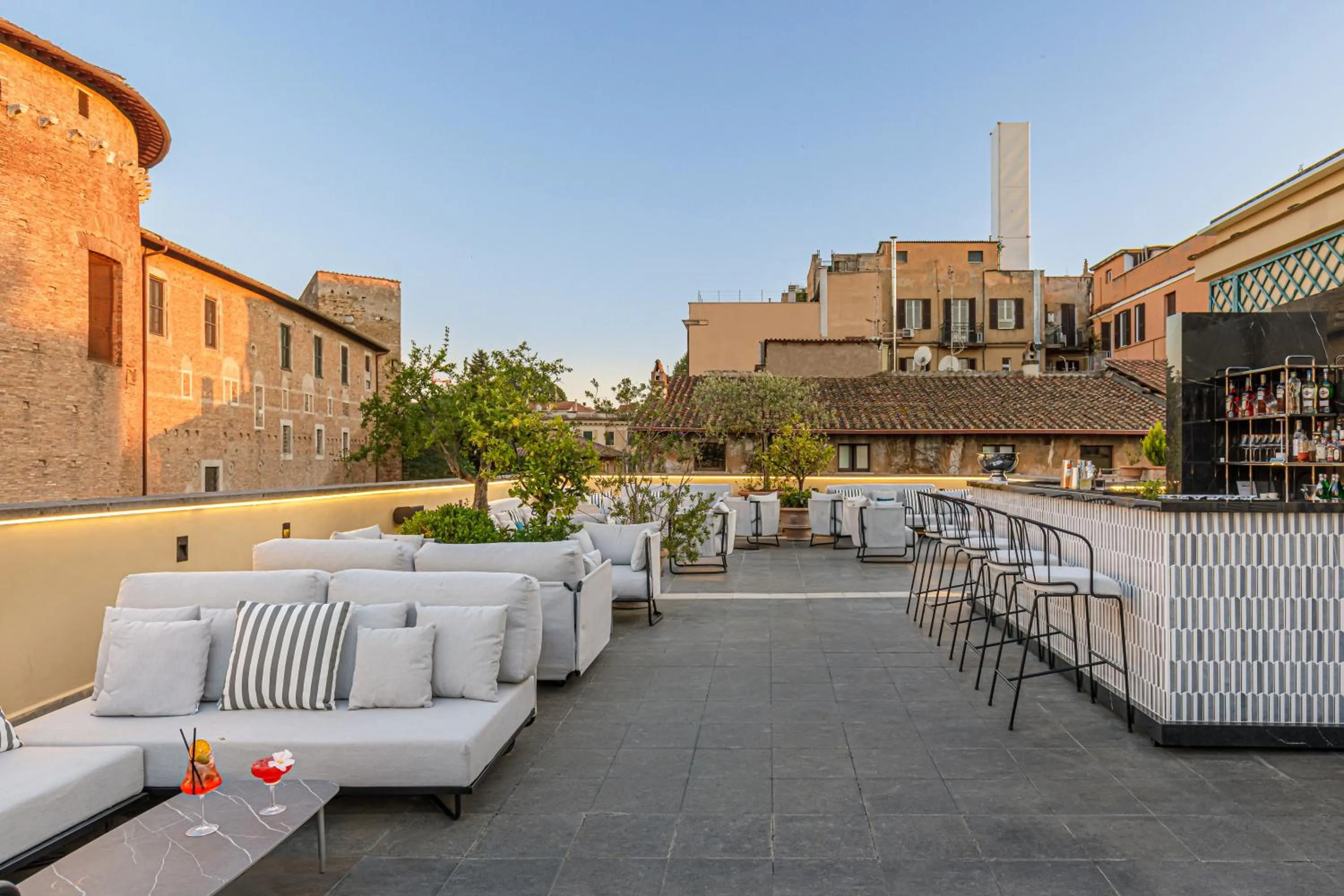 Balcony/Terrace in Room Mate Collection Mia, Rome Colosseum