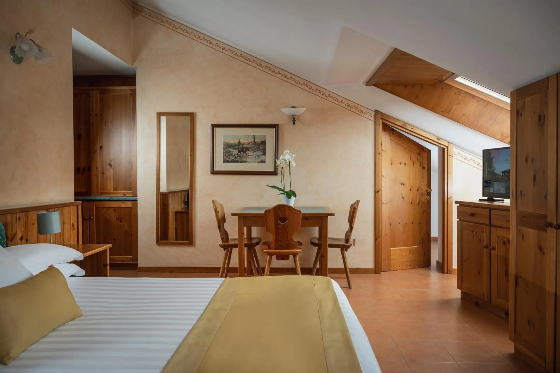 Bed in Hotel Cristallo