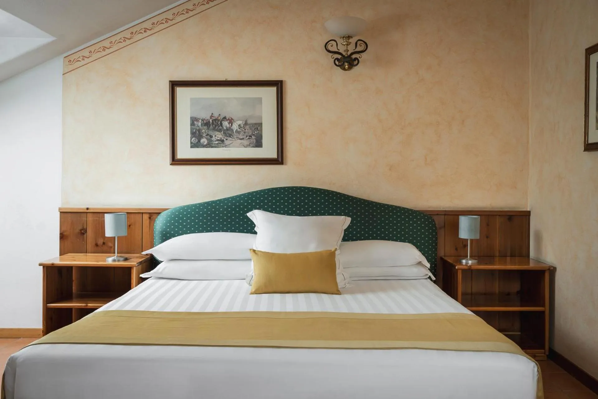 Bed in Hotel Cristallo