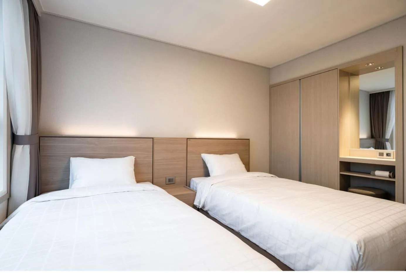 Bed in Kumho Hwasun Spa Resort