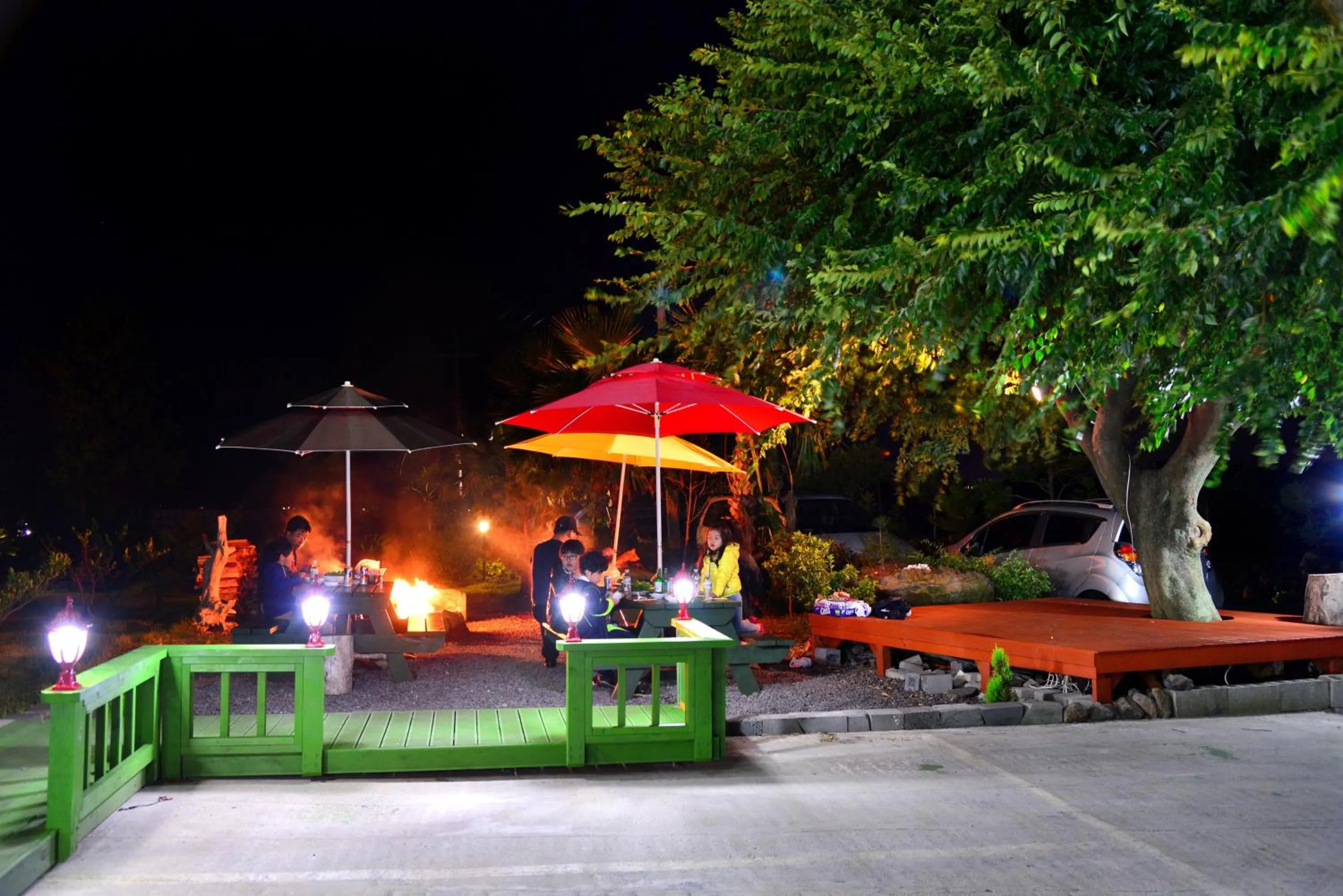 Patio in Jeju Bada Wi Olle Pension