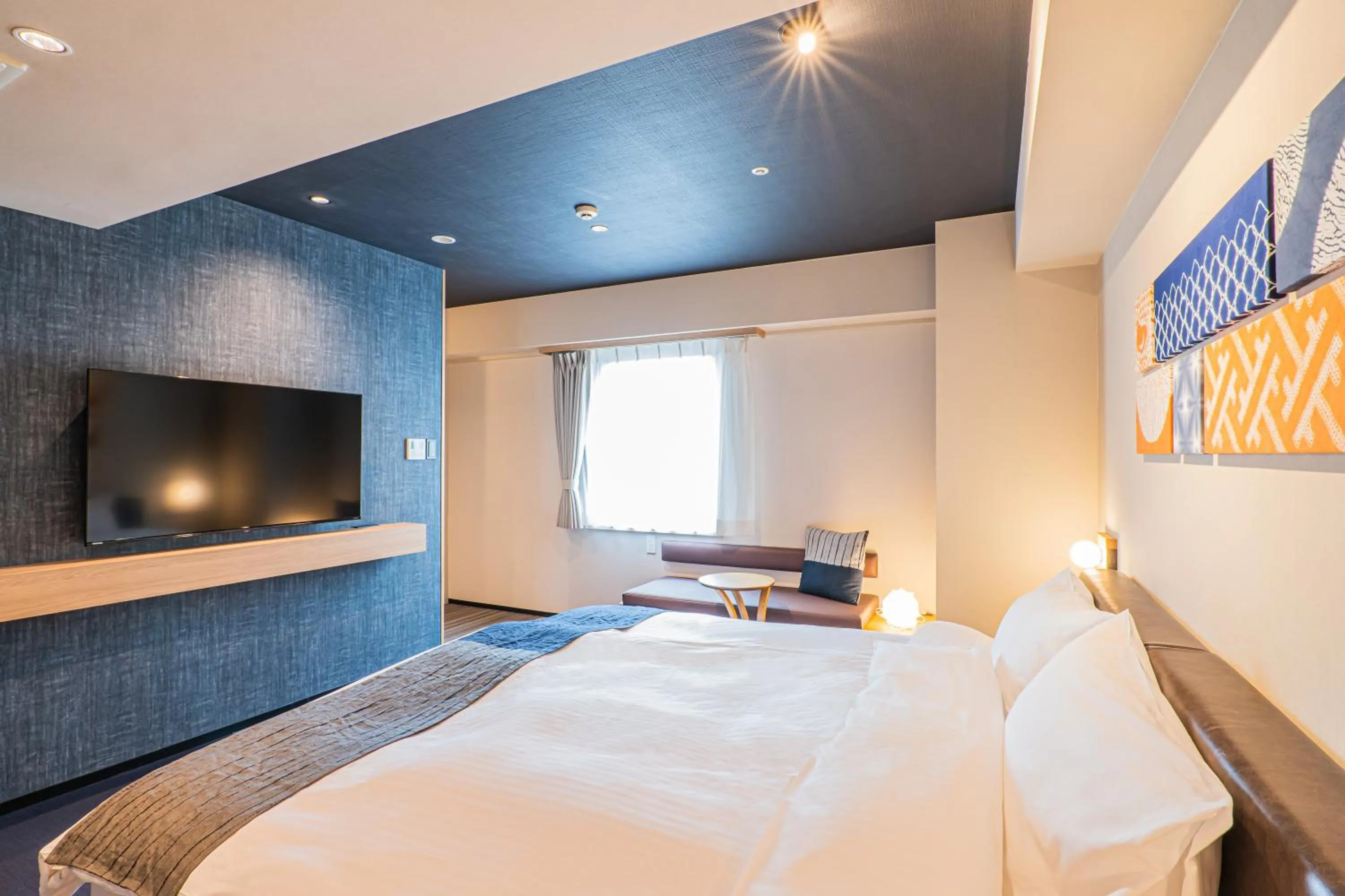 Bed in -SPA RESORT- Nagoya Kasadera Hotel