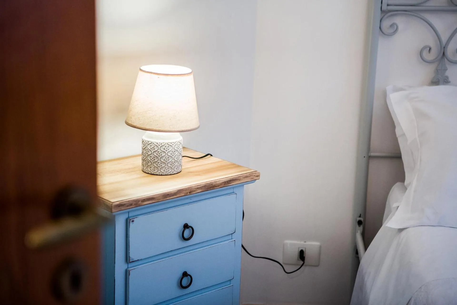 Bed in Trulli Nuova Aia Resort