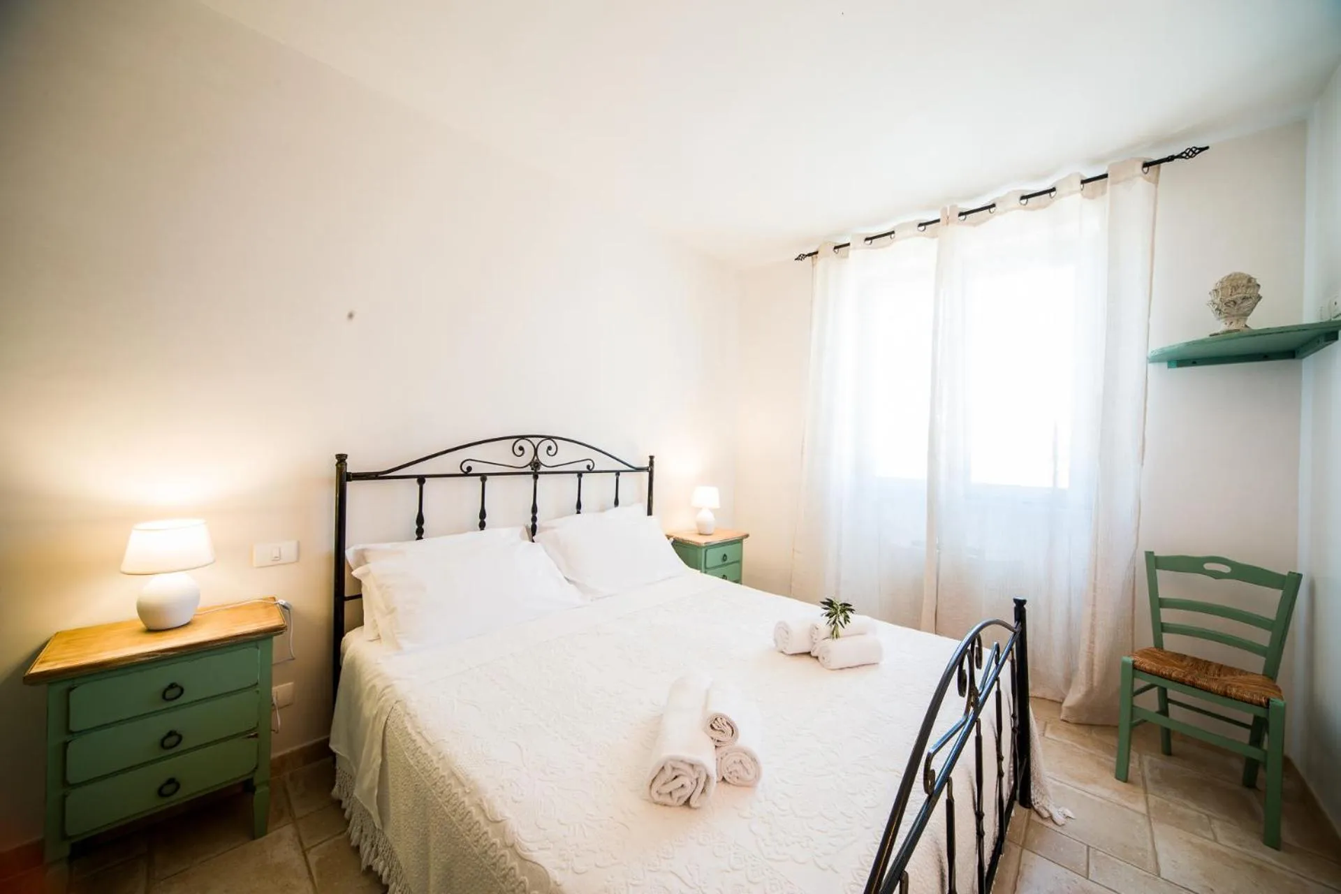 Bed in Trulli Nuova Aia Resort