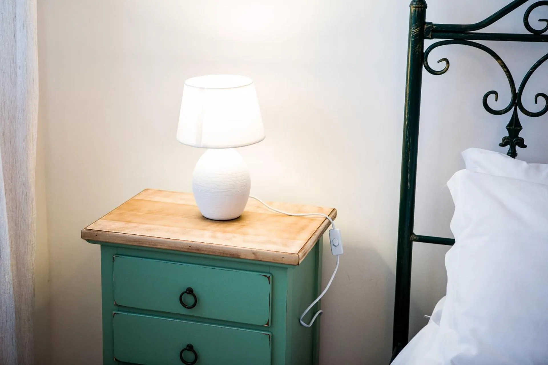 Bed in Trulli Nuova Aia Resort