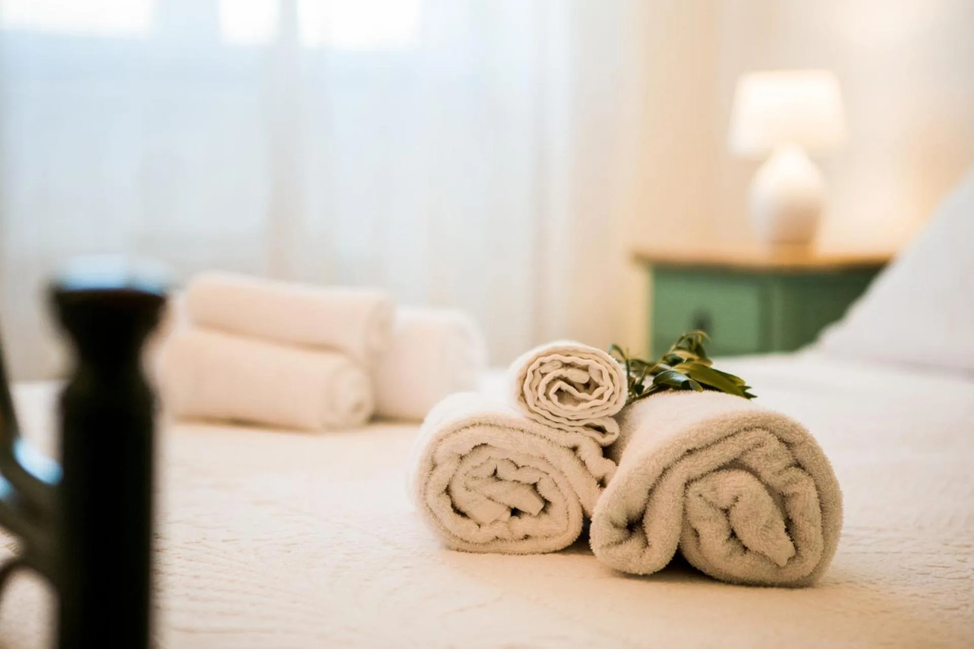 Bed in Trulli Nuova Aia Resort