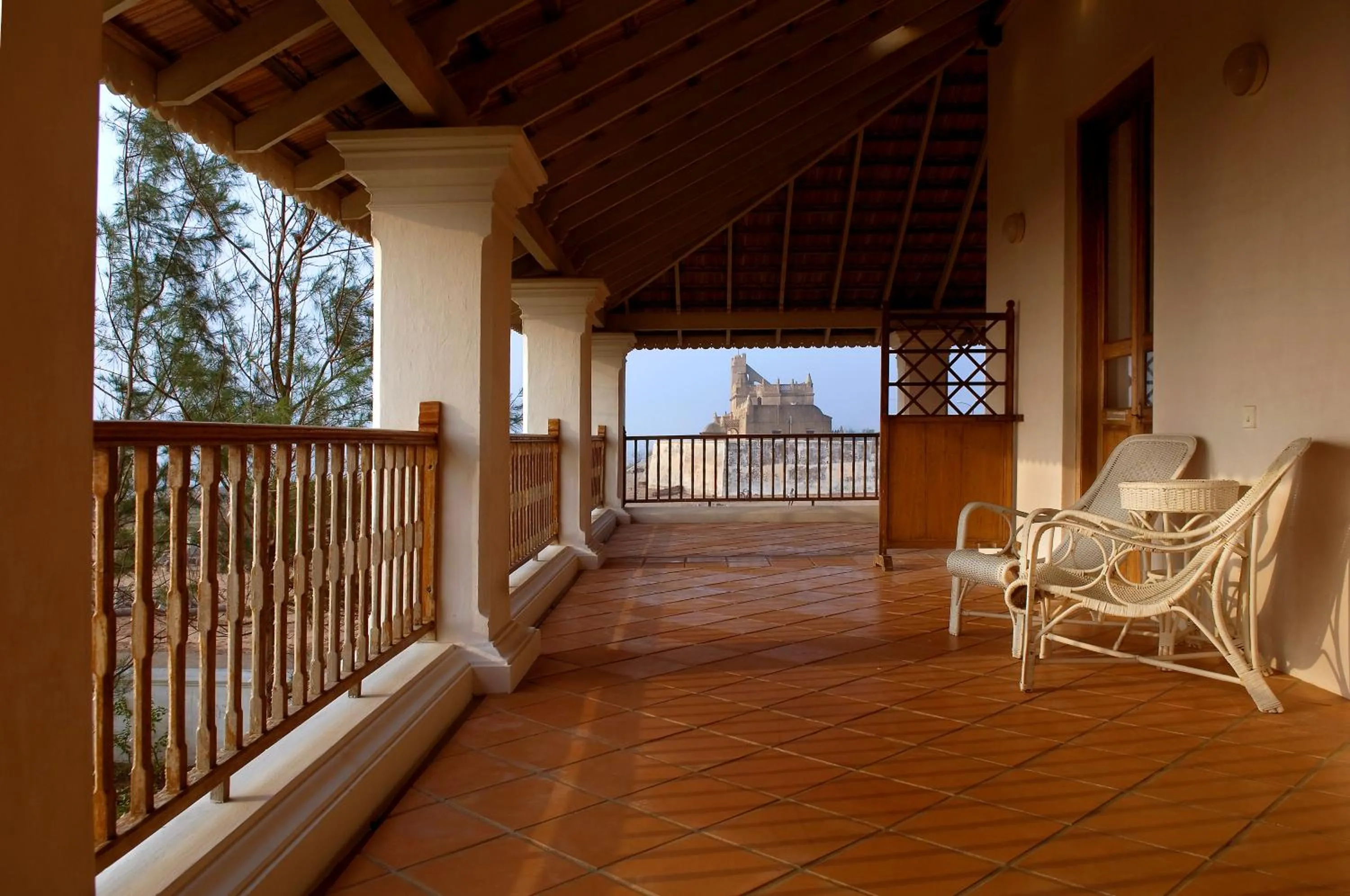 Balcony/Terrace in Neemrana's - Bungalow on The Beach