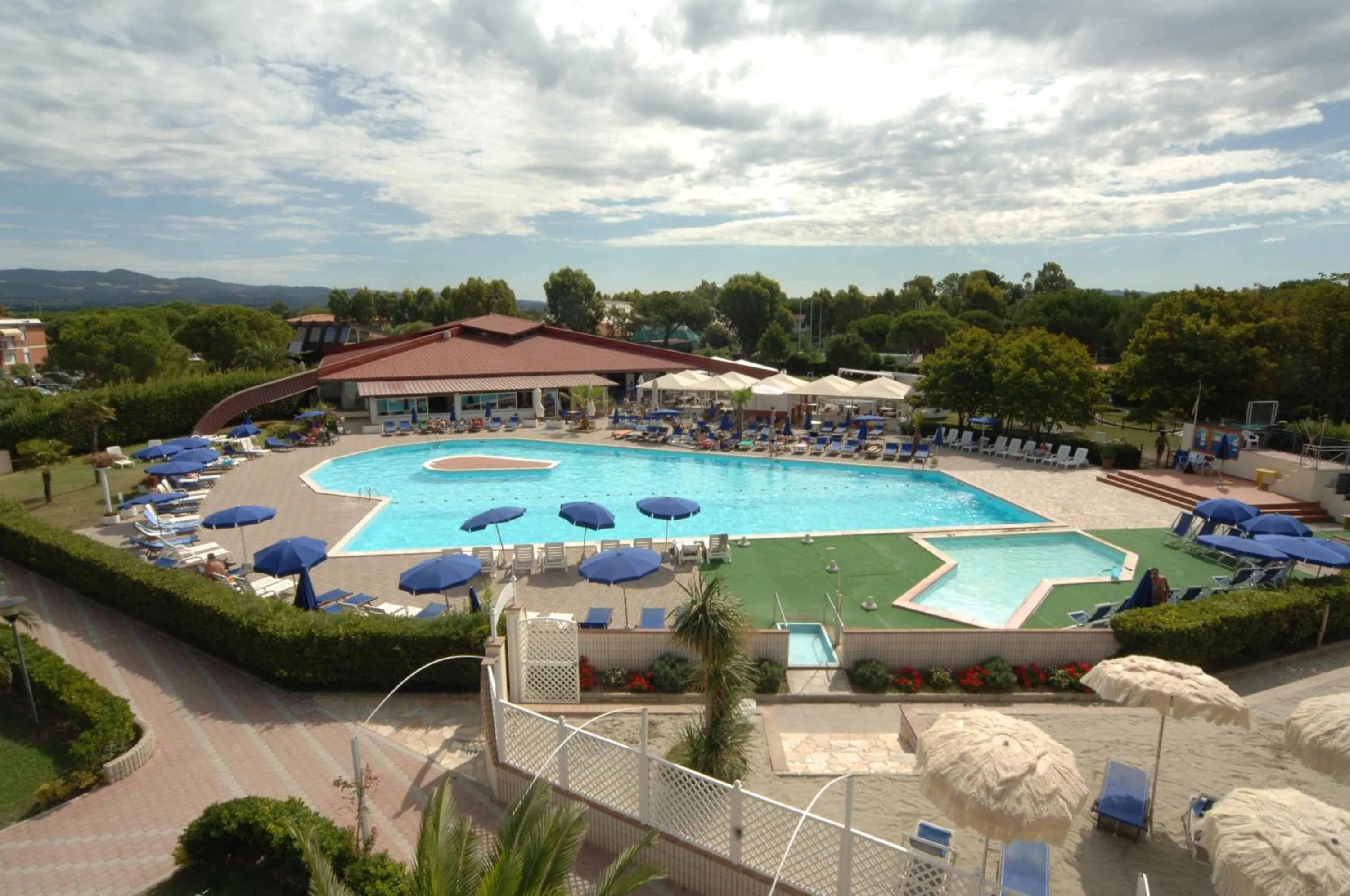 Pool view in Hotel La Buca Del Gatto