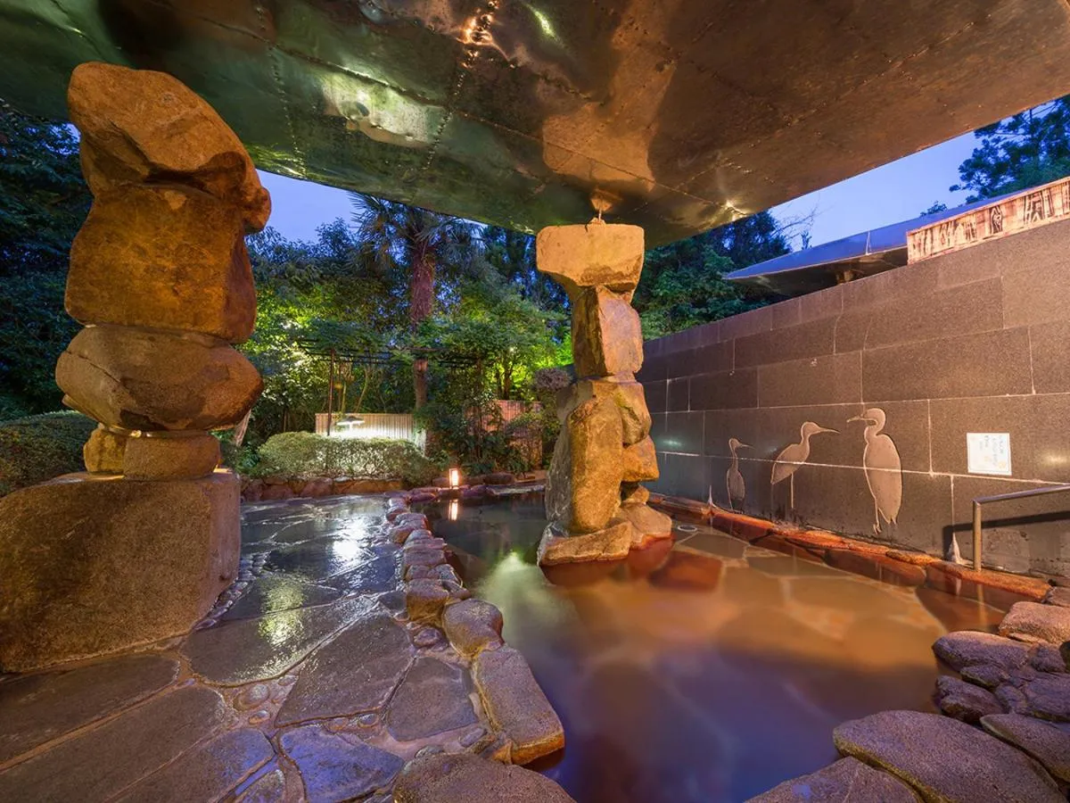 Hot Spring Bath in 湯郷グランドホテル Yunogo Onsen Yunogo Grand Hotel