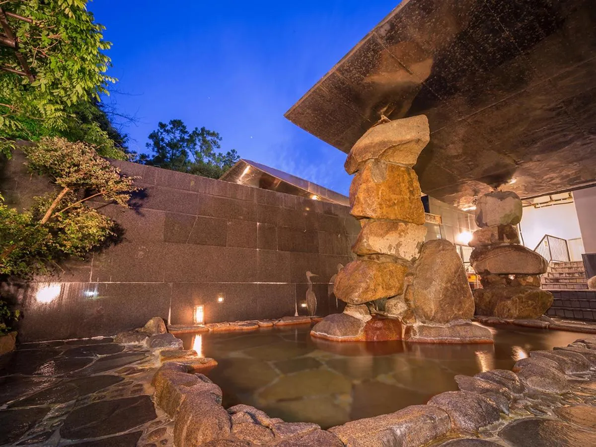 Hot Spring Bath in 湯郷グランドホテル Yunogo Onsen Yunogo Grand Hotel