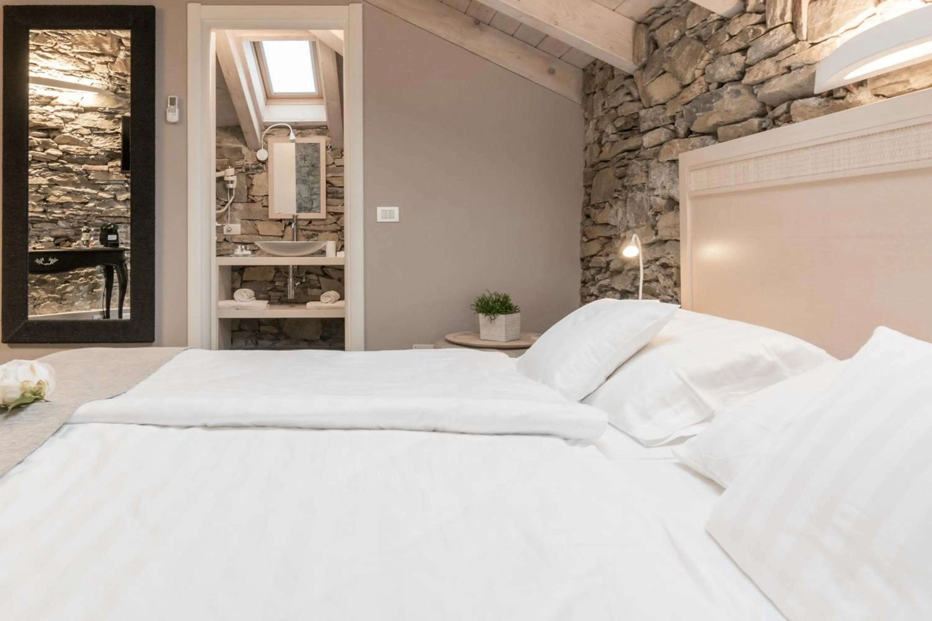 Bed in Relais Villa Porta