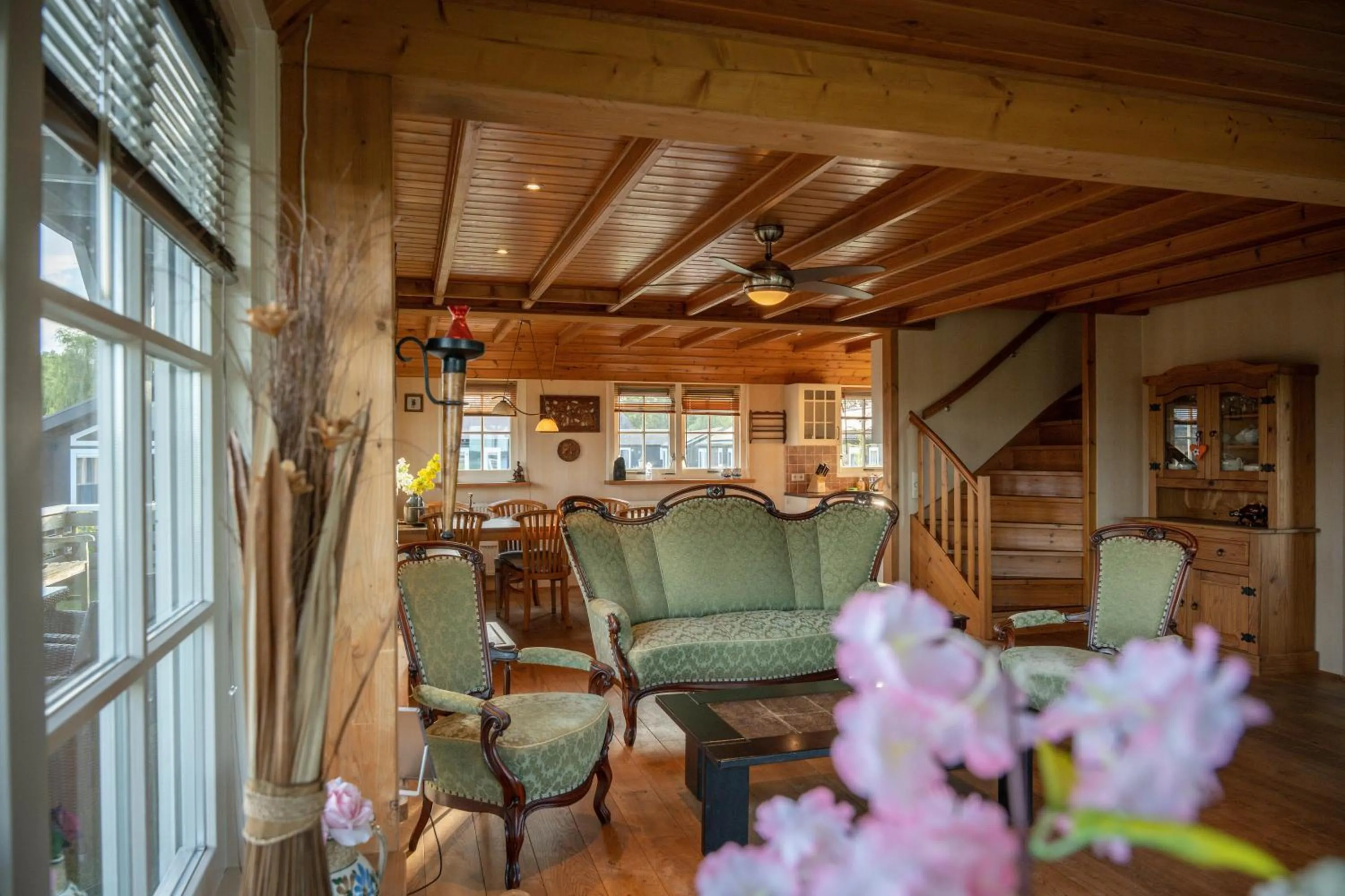 Living room in Waterpark Giethoorn