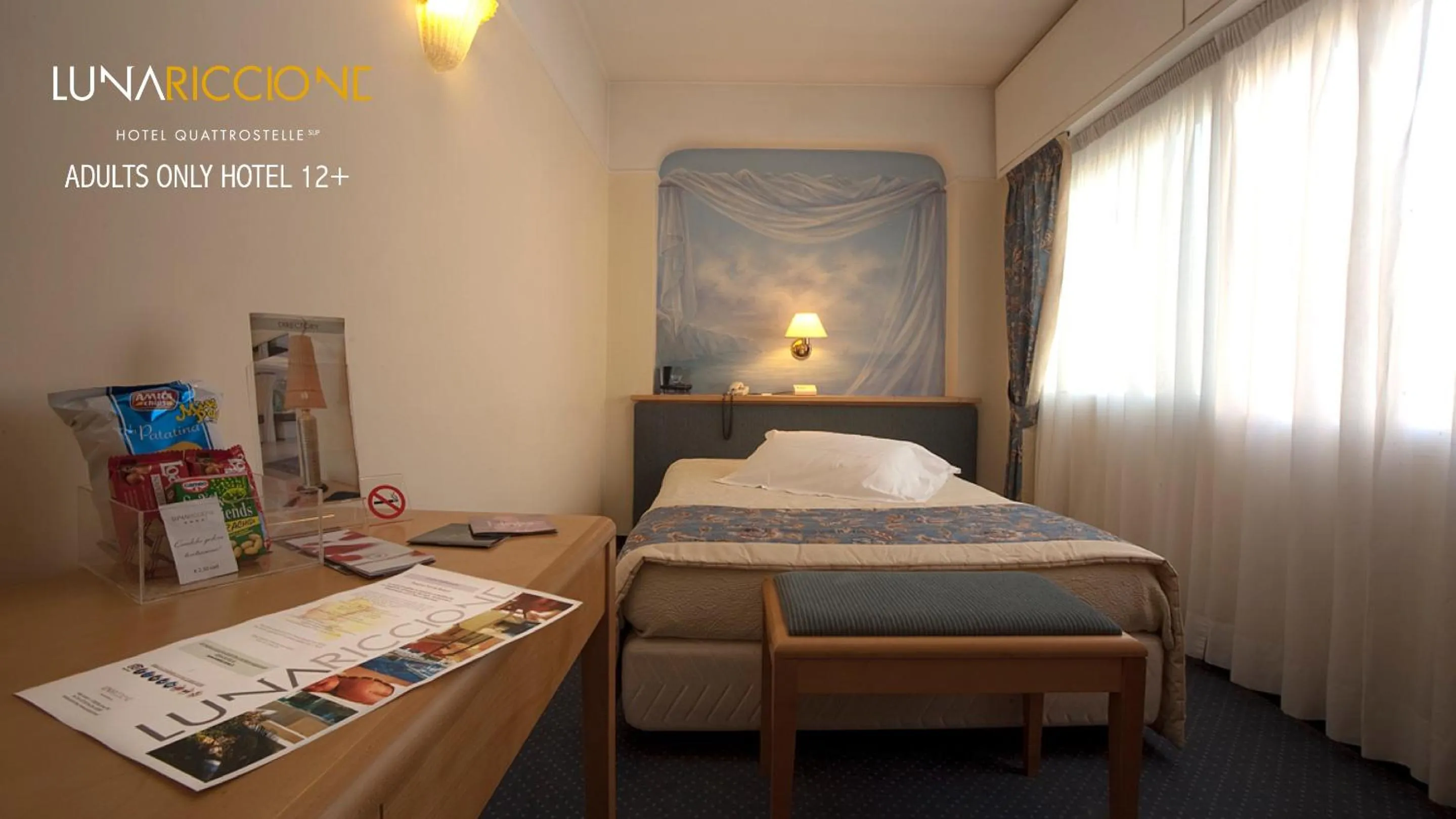 Bed in Hotel Luna Riccione e Aqua Spa Only Adults +12