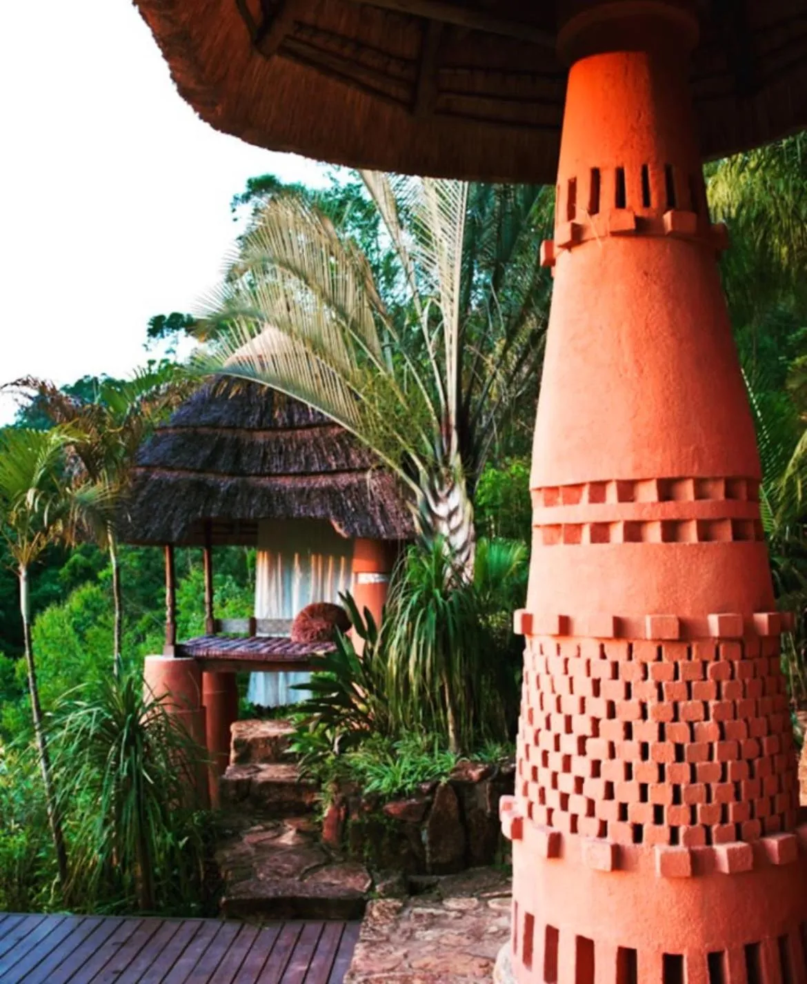 Garden view in Timamoon Lodge