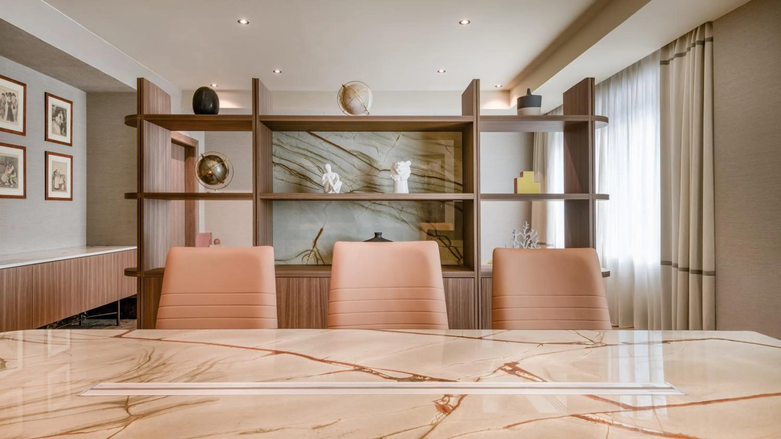 Seating area in AC Hotel Milano by Marriott