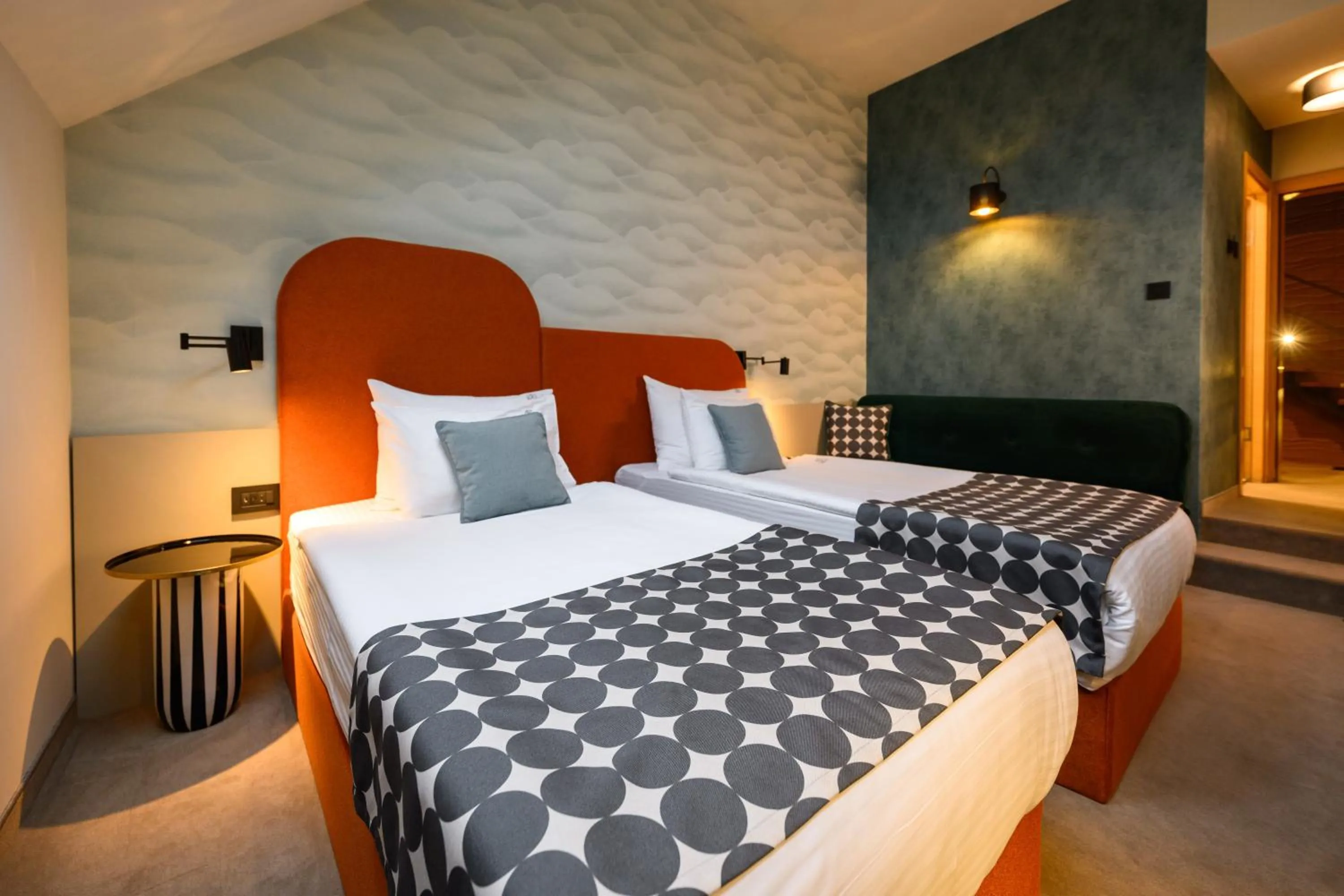 Photo of the whole room, Bed in ArtLoft Garni Hotel