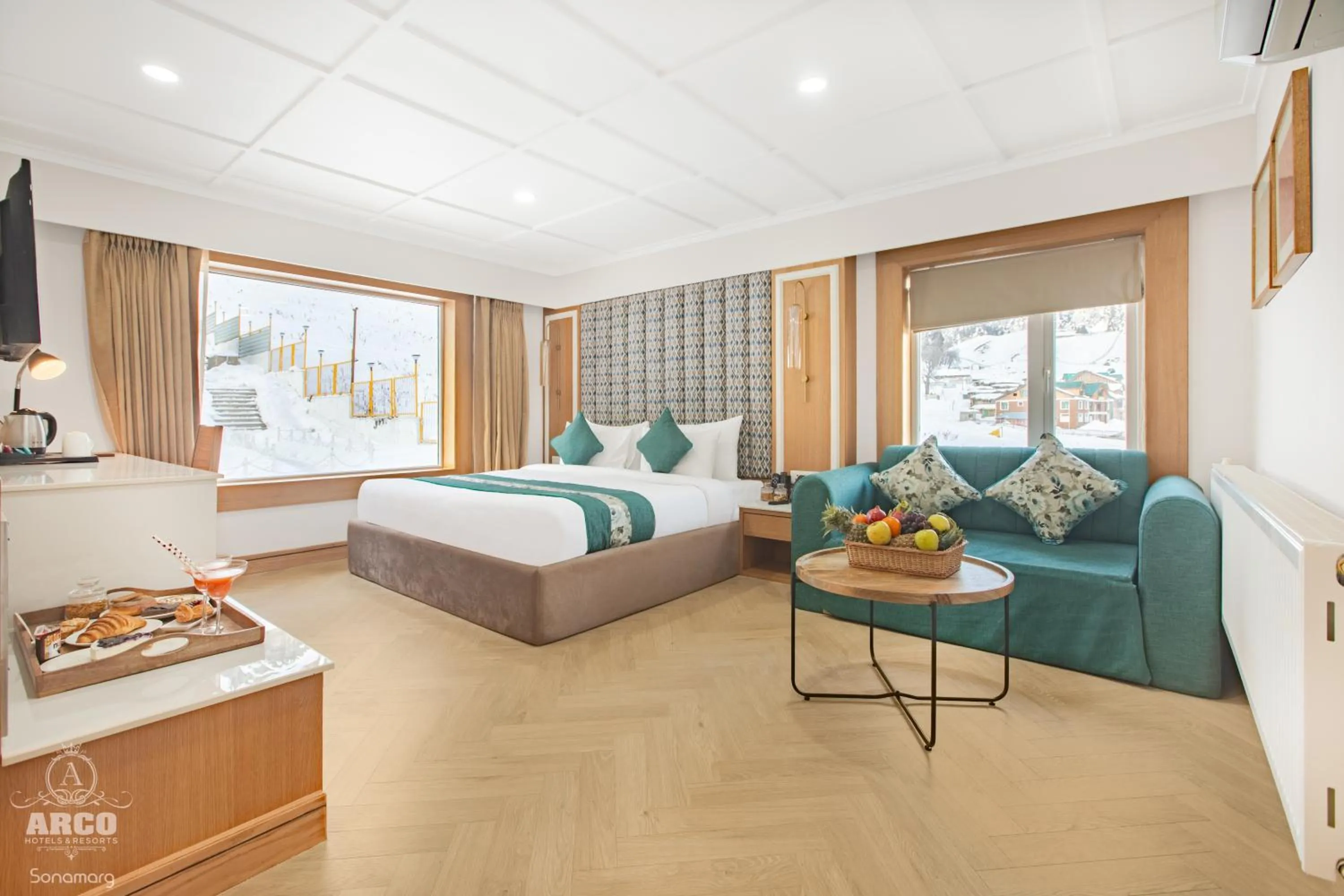 minibar, Bed in Arco Hotels & Resorts sonamarg