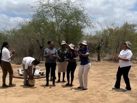People in The Wild Olive Tree Camp
