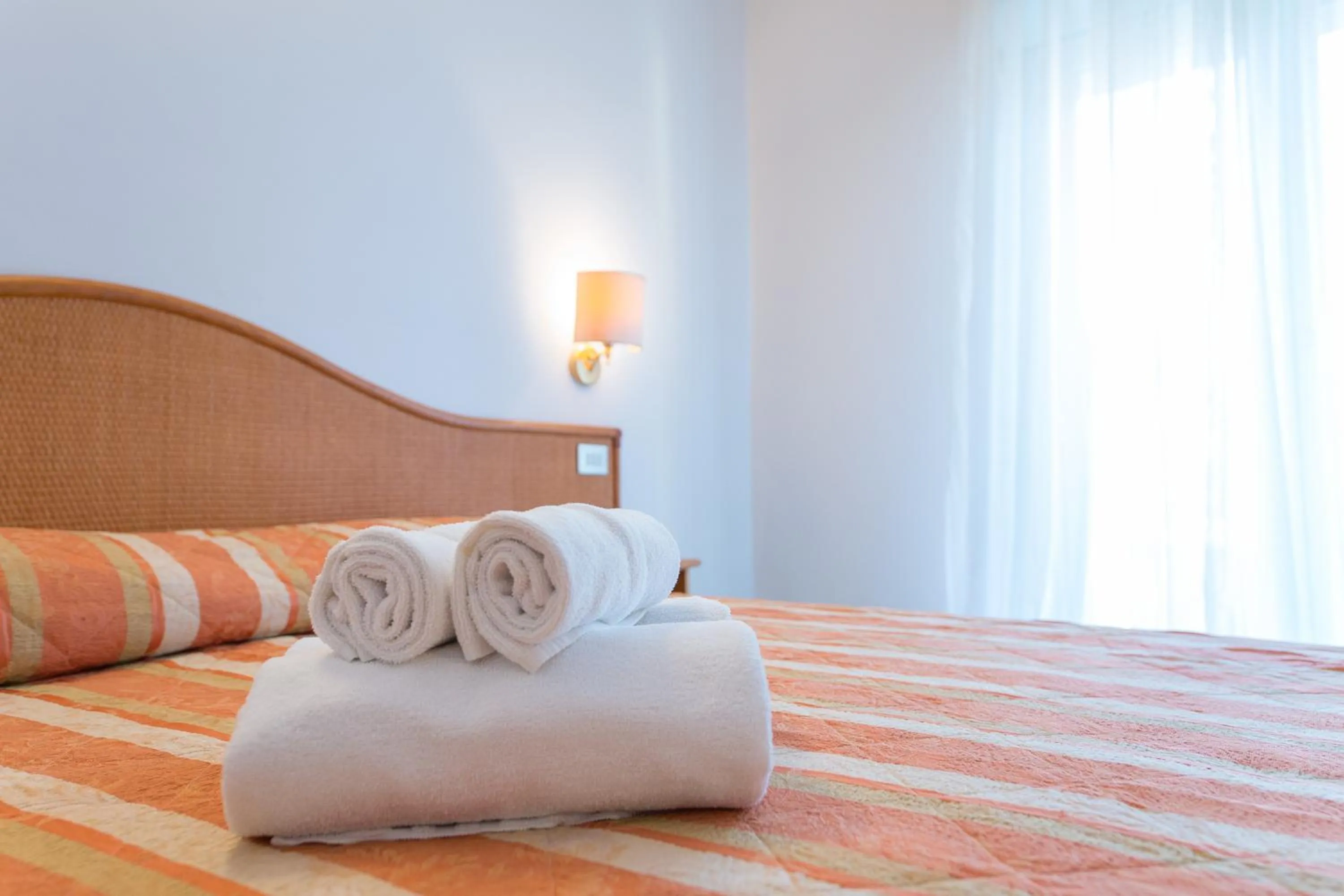 Decorative detail, Bed in Hotel Falco