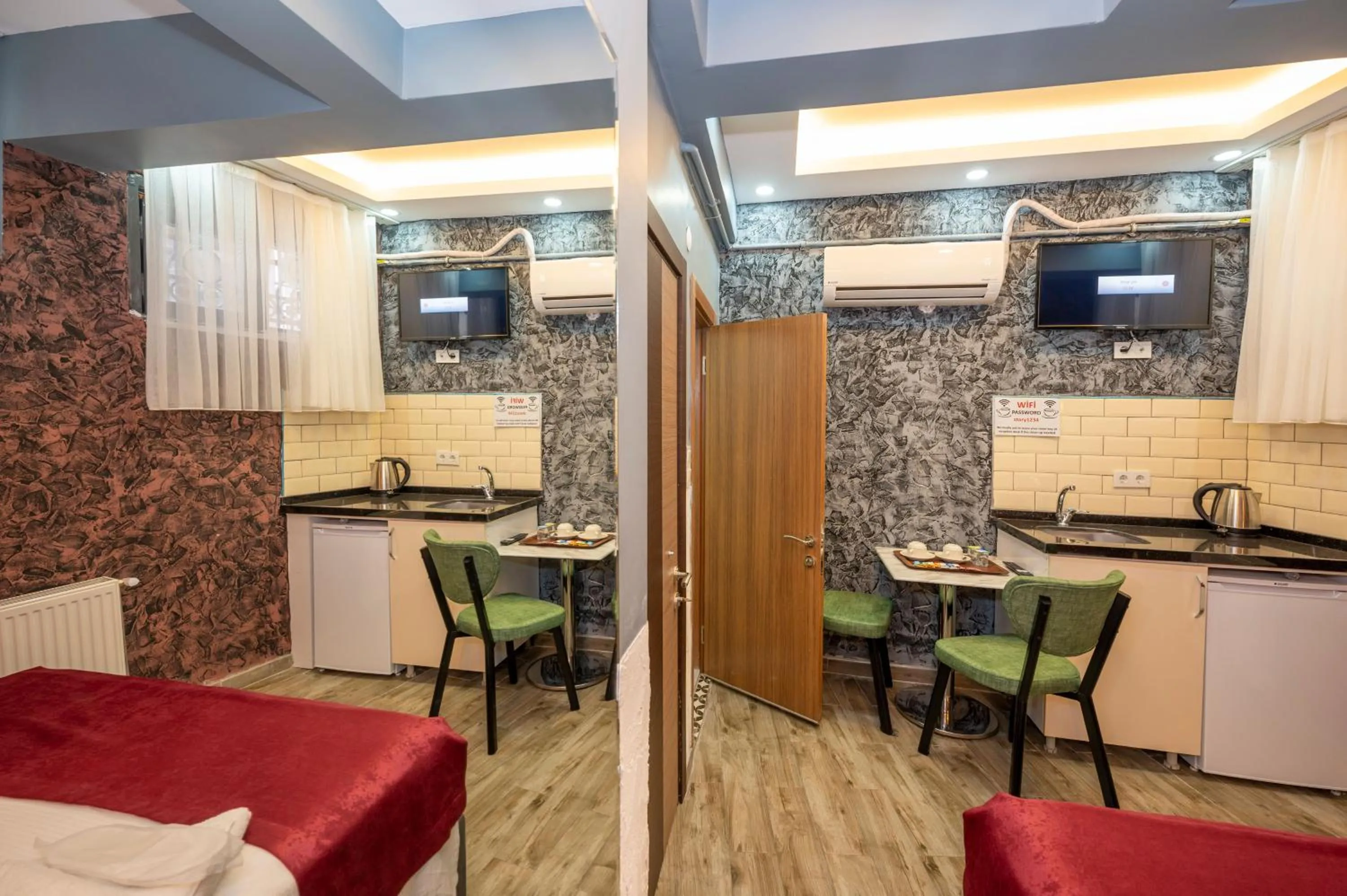 Kitchen or kitchenette in Taksim Story Residence