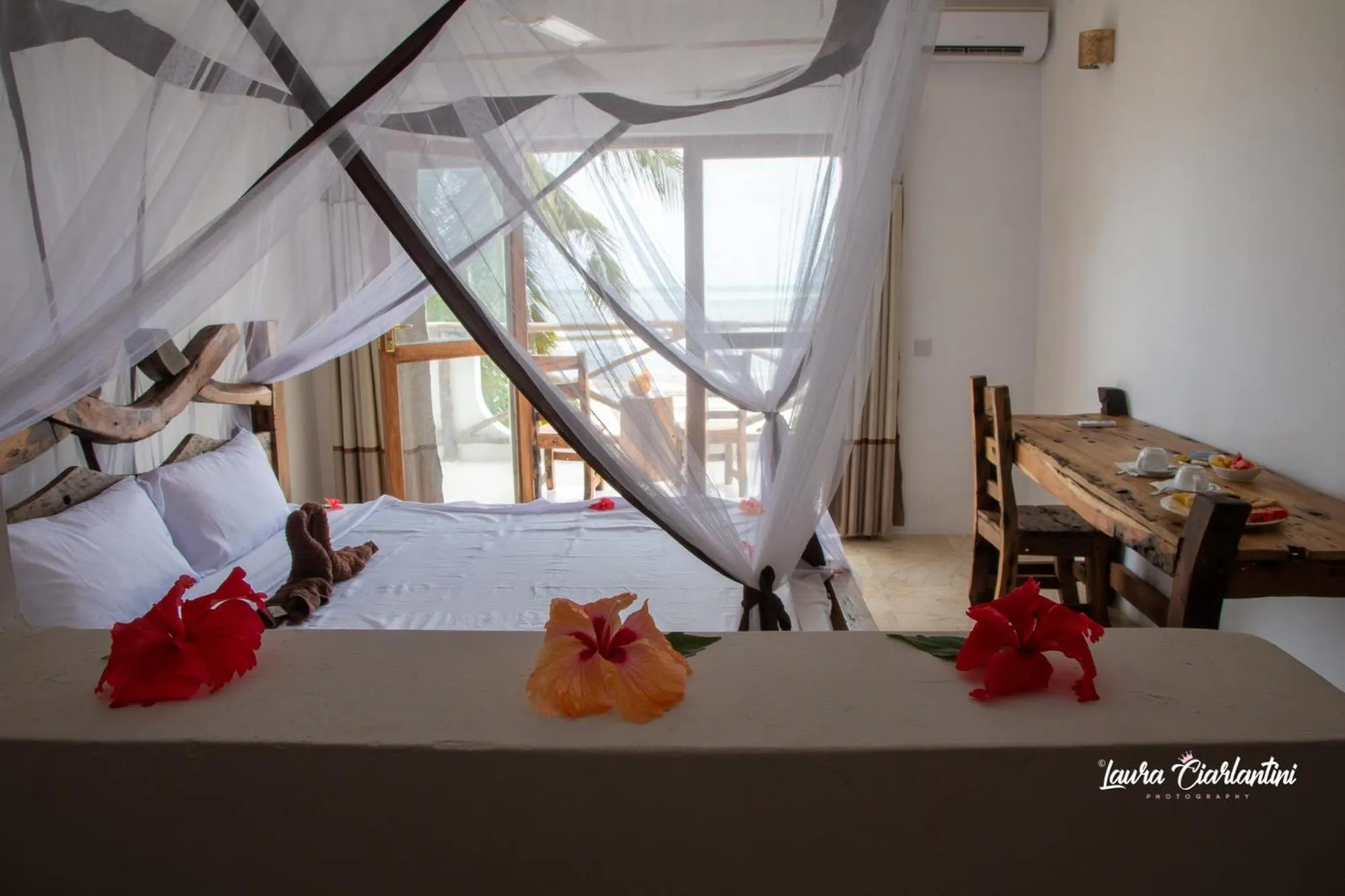 Bed in Uroa Zanzibar Vera Beach Hotel by Moonshine