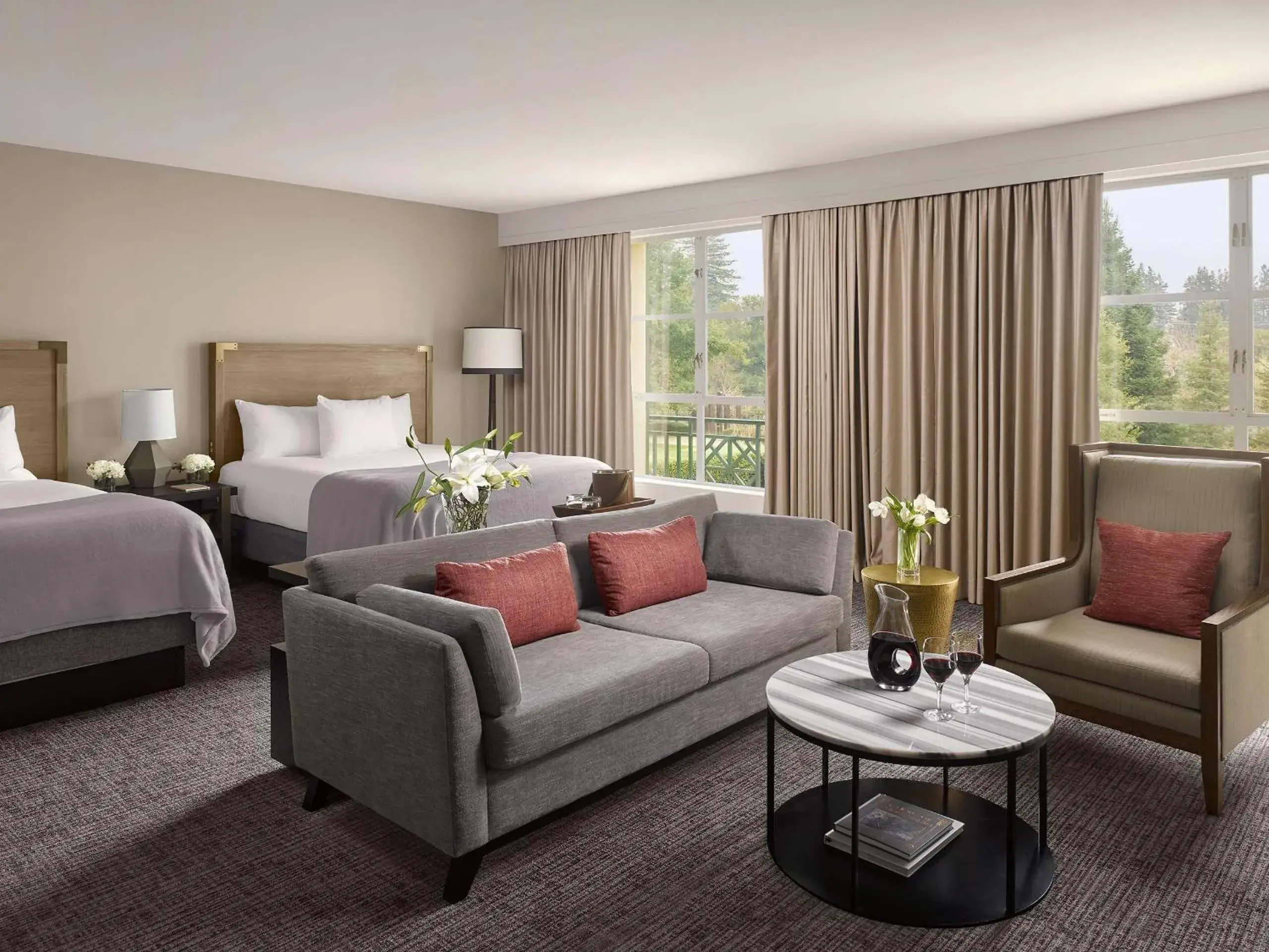 Premier Queen Room with Two Queen Beds in Hyatt Regency Sonoma Wine Country Premier Queen Room with Two Queen Beds in Hyatt Regency Sonoma Wine Country